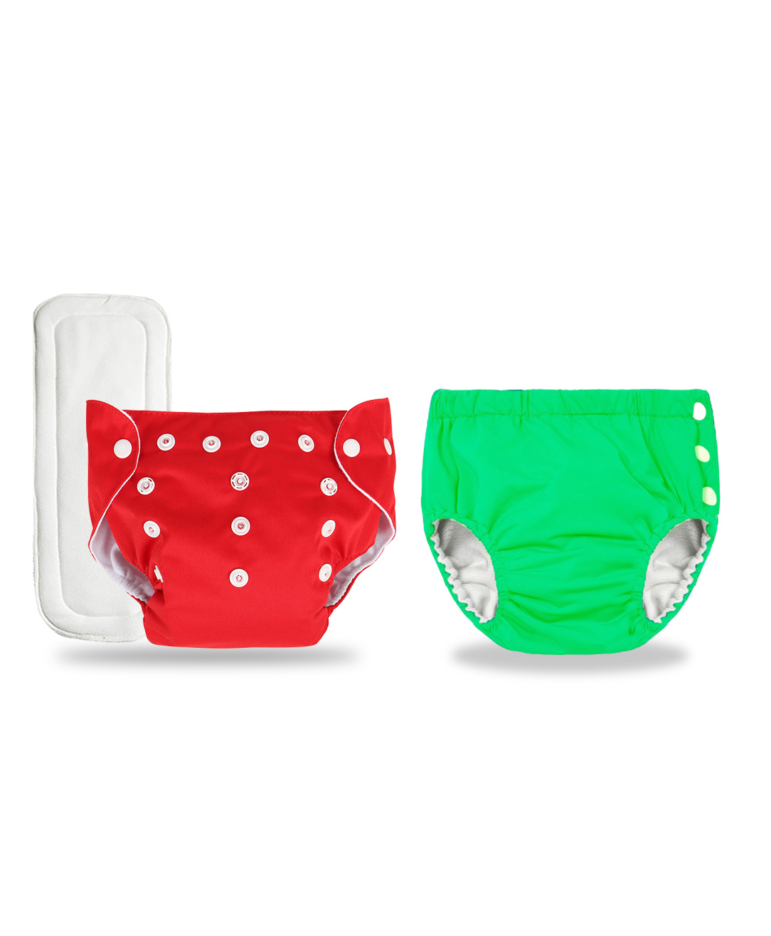 Chinmay Kids Combo of Baby Swim Diaper Waterproof Reusable Leakproof Adjustable Pool Swimsuit & Adjustable Size Baby Cloth Button Diaper Washable/Reusable Nappies for Infants With White Insert-picture-44