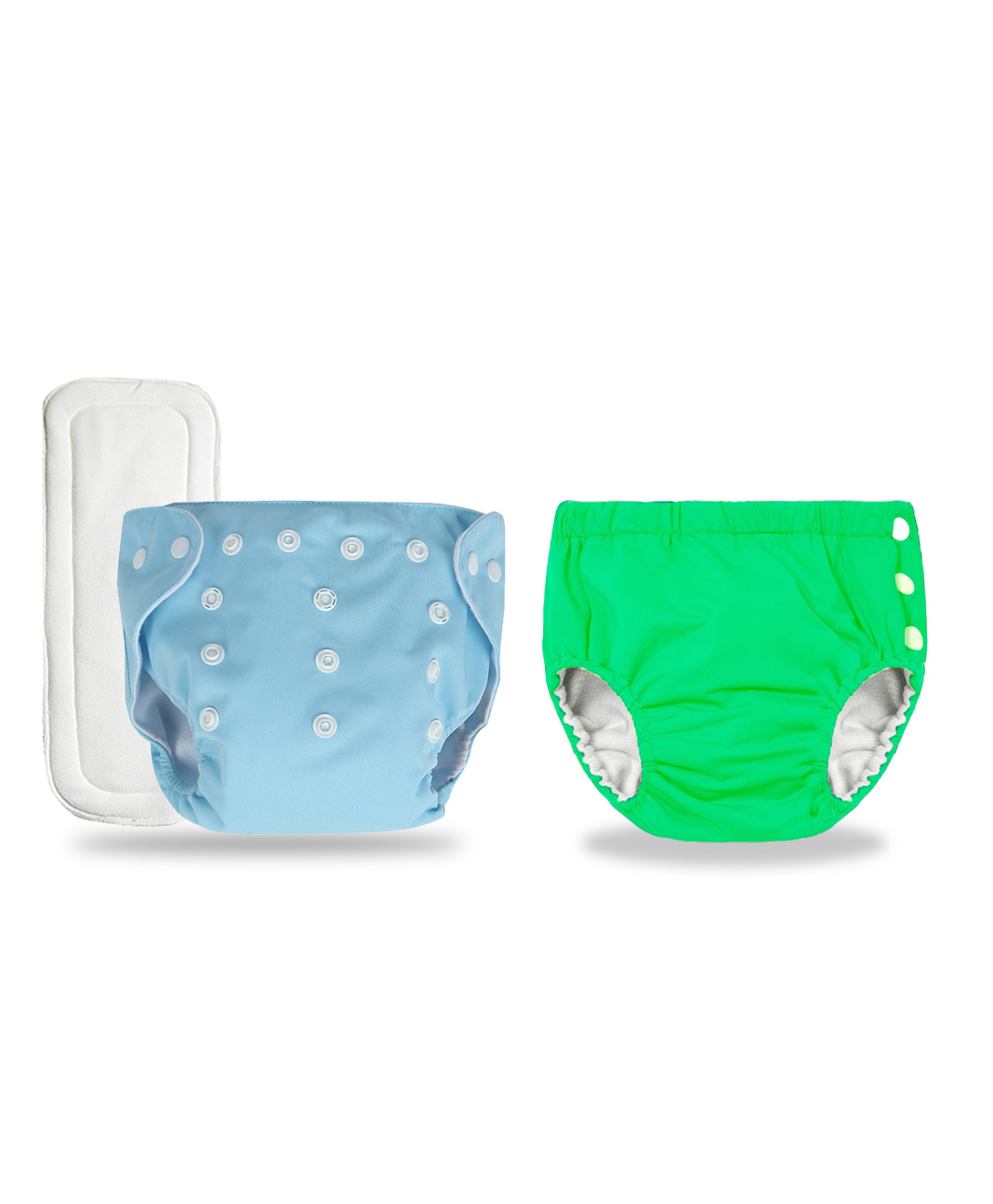 Chinmay Kids Combo of Baby Swim Diaper Waterproof Reusable Leakproof Adjustable Pool Swimsuit & Adjustable Size Baby Cloth Button Diaper Washable/Reusable Nappies for Infants With White Insert-picture-39