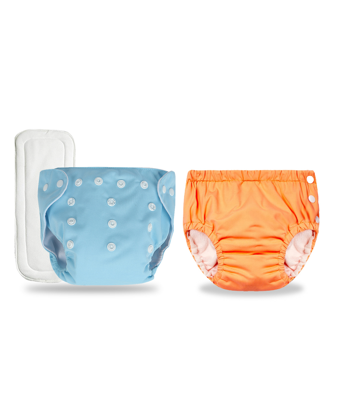 Chinmay Kids Combo of Baby Swim Diaper Waterproof Reusable Leakproof Adjustable Pool Swimsuit & Adjustable Size Baby Cloth Button Diaper Washable/Reusable Nappies for Infants With White Insert-picture-43