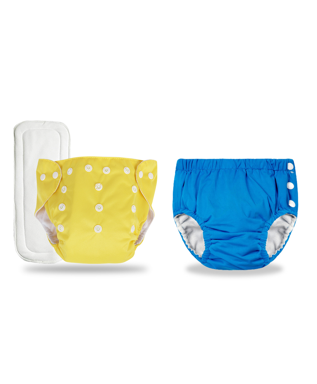 Chinmay Kids Combo of Baby Swim Diaper Waterproof Reusable Leakproof Adjustable Pool Swimsuit & Adjustable Size Baby Cloth Button Diaper Washable/Reusable Nappies for Infants With White Insert-picture-45