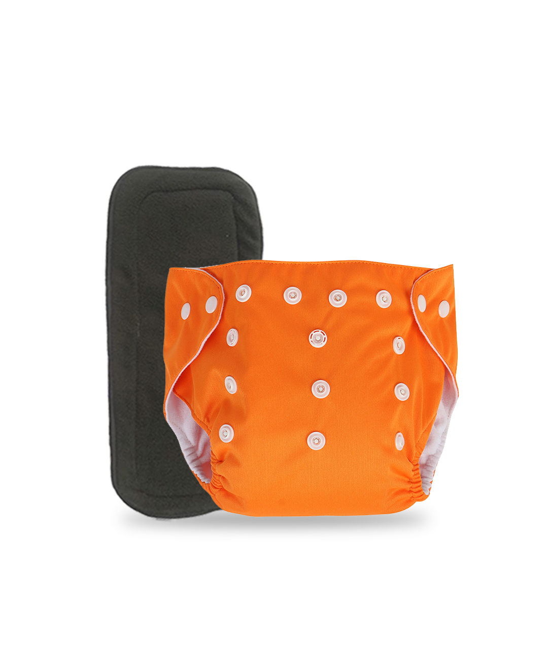 Chinmay Kids Plain Diapers With White Inserts  Size Adjustable Baby Cloth Button Diaper - Washable/Reusable Nappies for Infants & Toddlers, 8 X 8 inch, Black Insert-image-40