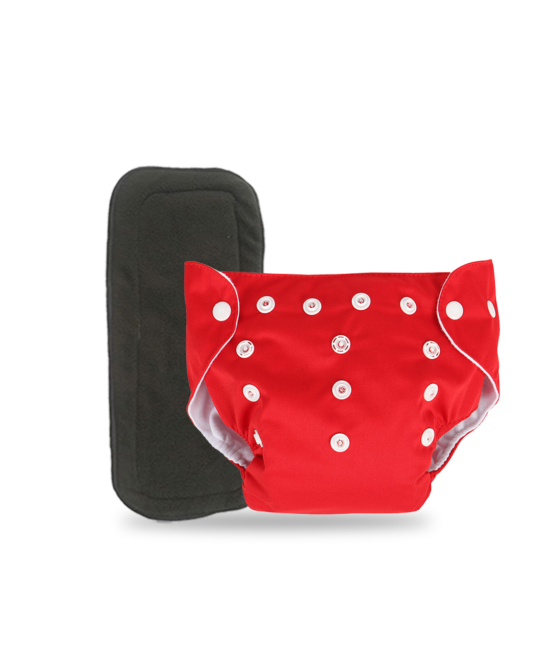 Chinmay Kids Plain Diapers With White Inserts  Size Adjustable Baby Cloth Button Diaper - Washable/Reusable Nappies for Infants & Toddlers, 8 X 8 inch, Black Insert-image-42
