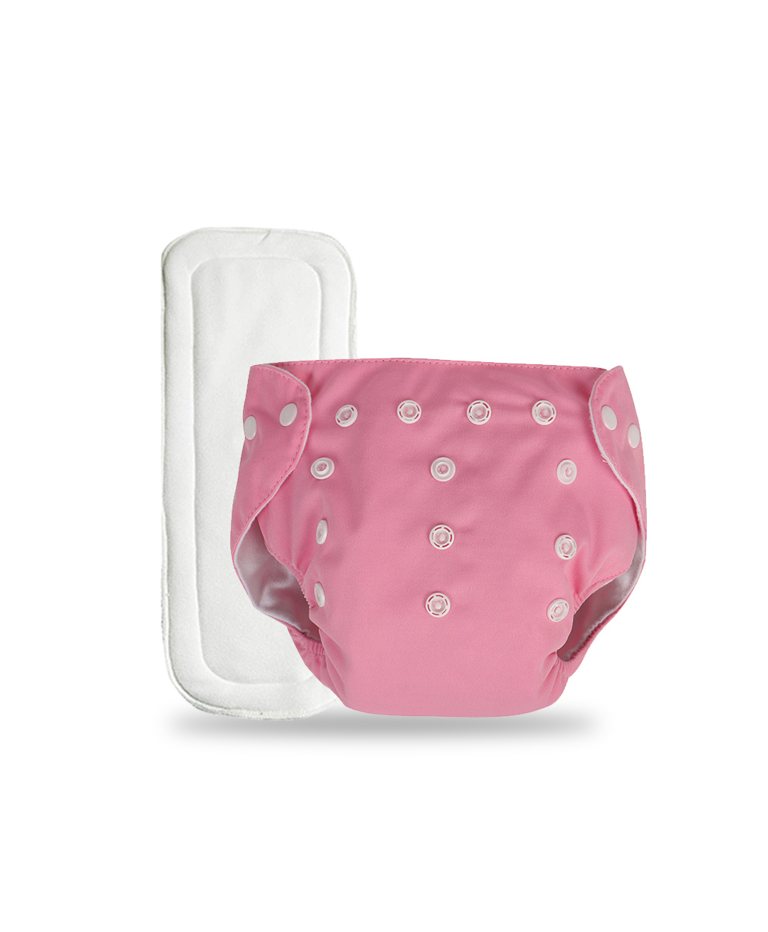 Chinmay Kids Plain Diapers With White Inserts  Size Adjustable Baby Cloth Button Diaper - Washable/Reusable Nappies for Infants & Toddlers, 8 X 8 inch, White Insert-image-47