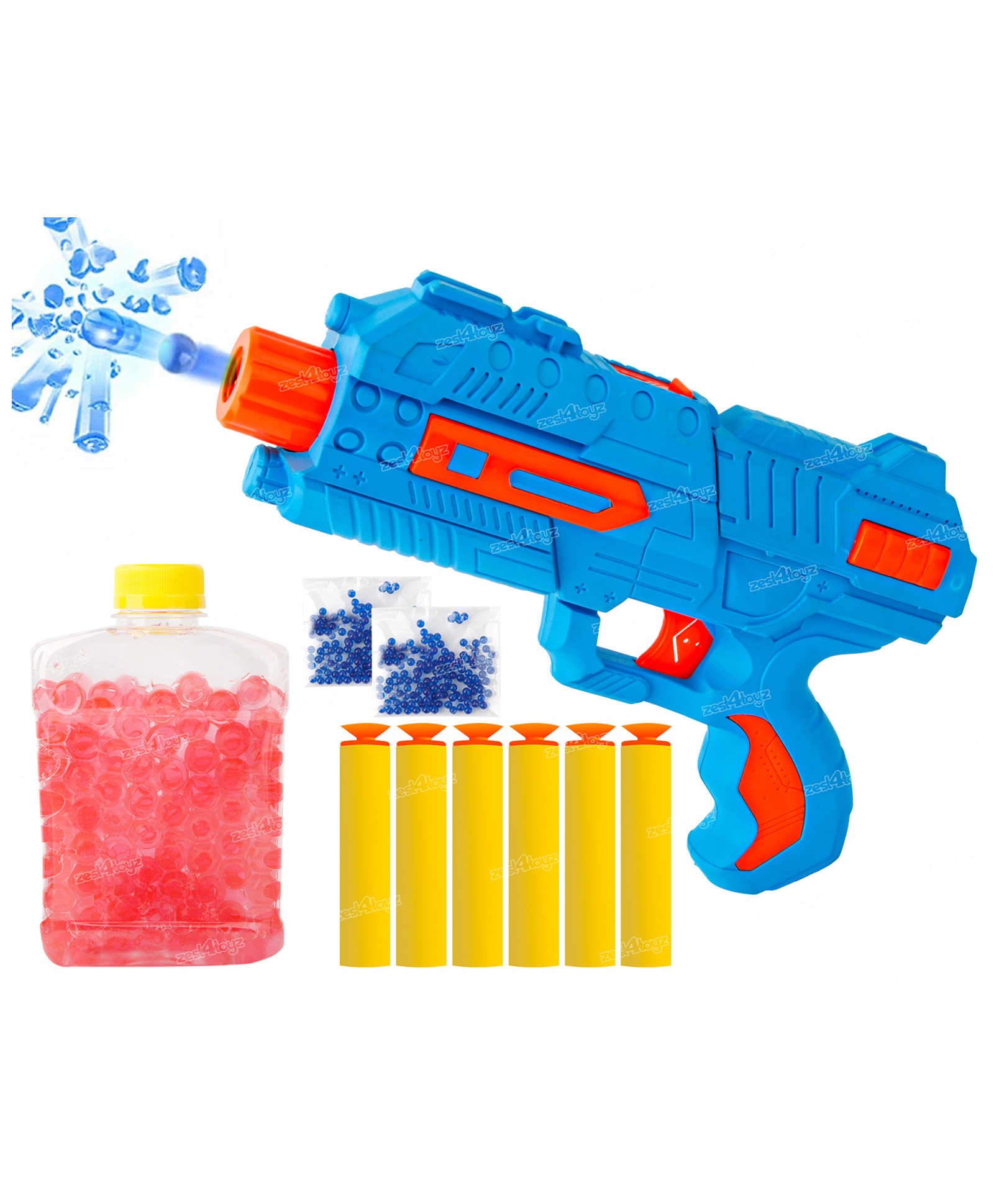 Toysire Toy Gun for Kids 2 in 1 Shooting Game Gun Toy with 6 Soft Darts Shooter & 2 Pack Jelly Balls Shots Toys for Boys Girls-image-18