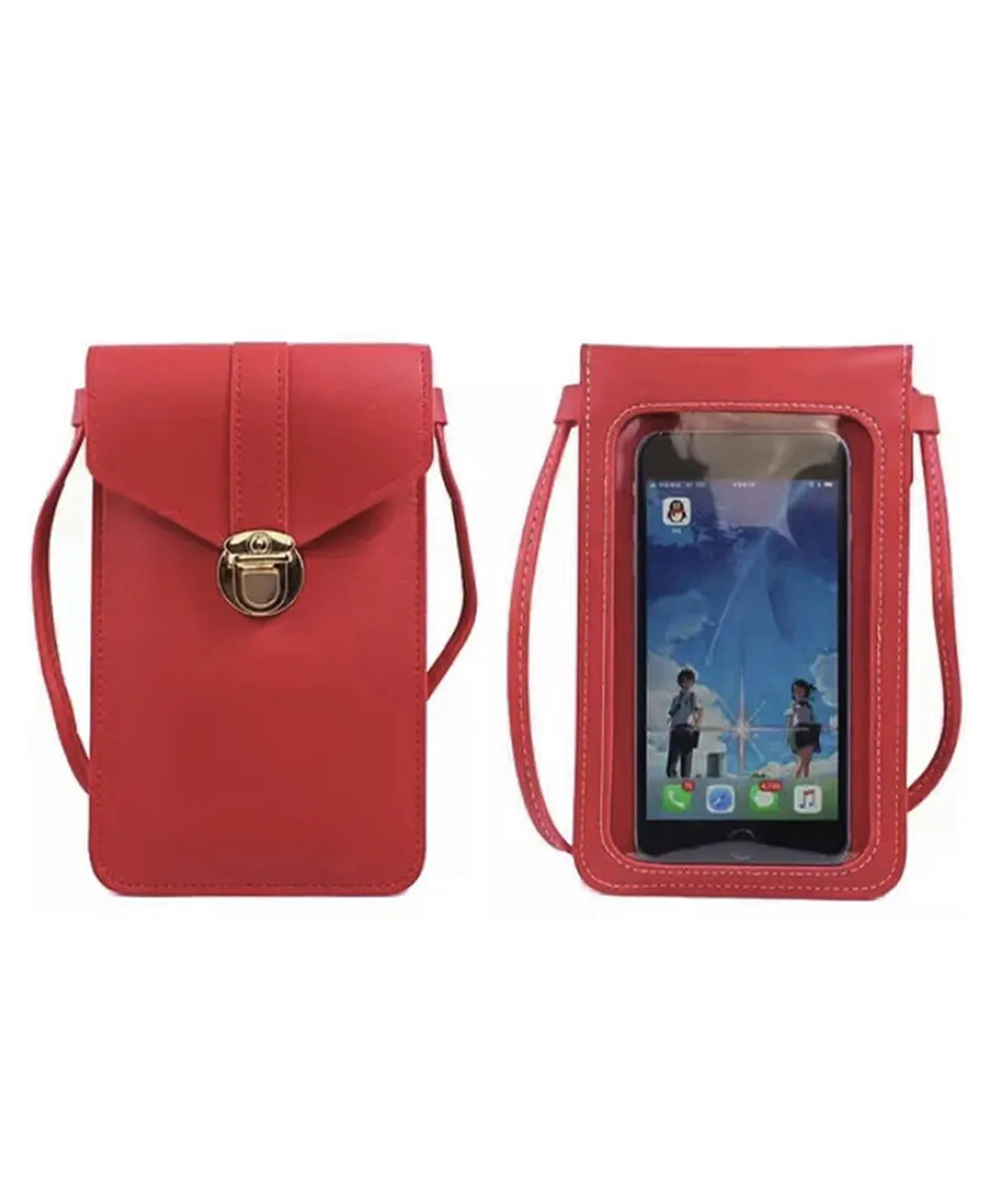 MOMISY Cell Phone Holster Bag-Red-picture-11