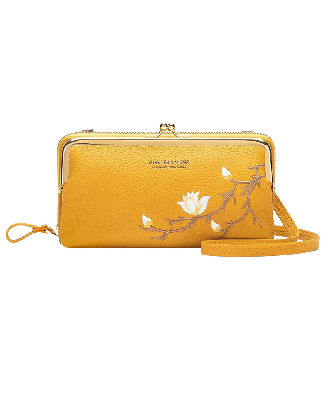 Momisy Multi-Function Crossbody Bags for Women Mobile Purse Cell Phone Pouch with Adjustable Wide Strap Holder Pocket Small Purse Wallets Sling Bag Mini Shoulder Bags for Ladies Girls (Yellow)-image-16