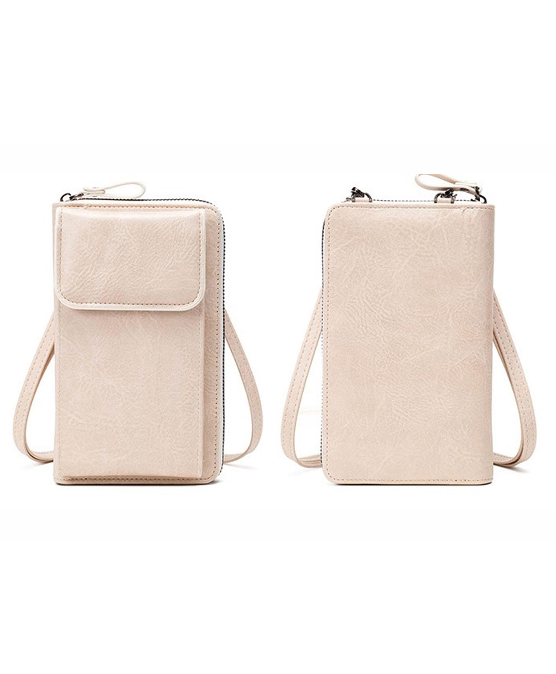 Momisy Multi-Function Crossbody Bags for Women Mobile Cell Phone Holder Card Pocket Bag Stylish Pu Leather Sling Bags for Women Girls Purse Wallet Mini Shoulder Bags - Off White-image-27