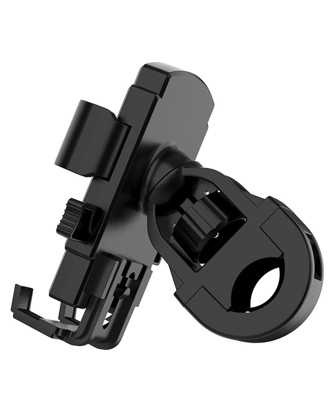 MOMISY Mobile Holder for Bike, Scooty, Motorcycle, Activa Metal Mobile Phone Holder/Hook/Clamp/Stand/Mount 360° Rotatable Mobile Stand (HandleBar Fit Style)-image-3