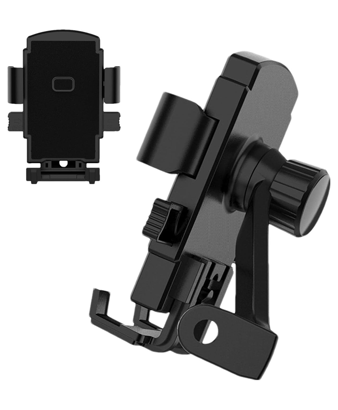 MOMISY Mobile Holder for Bike, Scooty, Motorcycle, Activa Metal Mirror Bar Mobile Phone Holder/Hook/Clamp/Stand/Mount 360° Rotatable Mobile Stand Mirror Mount-image-27