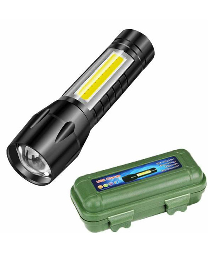 INPOUT Mini Pocket Rechargeable Torch Light for Emergency with 3 Modes-picture-4