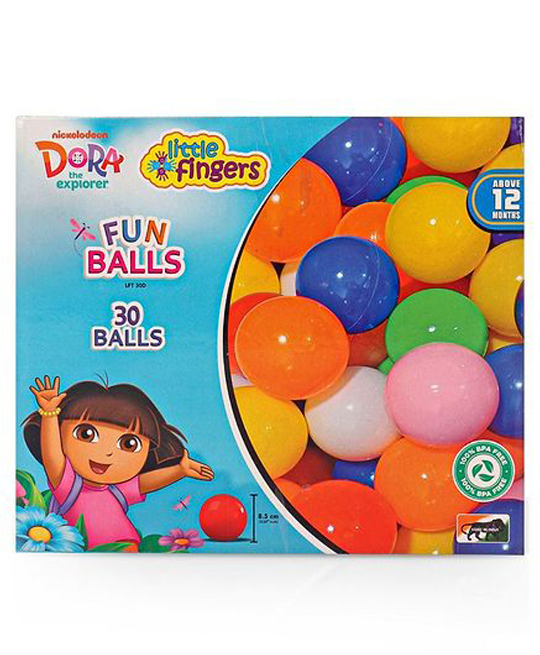 little fingers DORA Plastic Balls Pack of 30 - Multicolor-picture-21