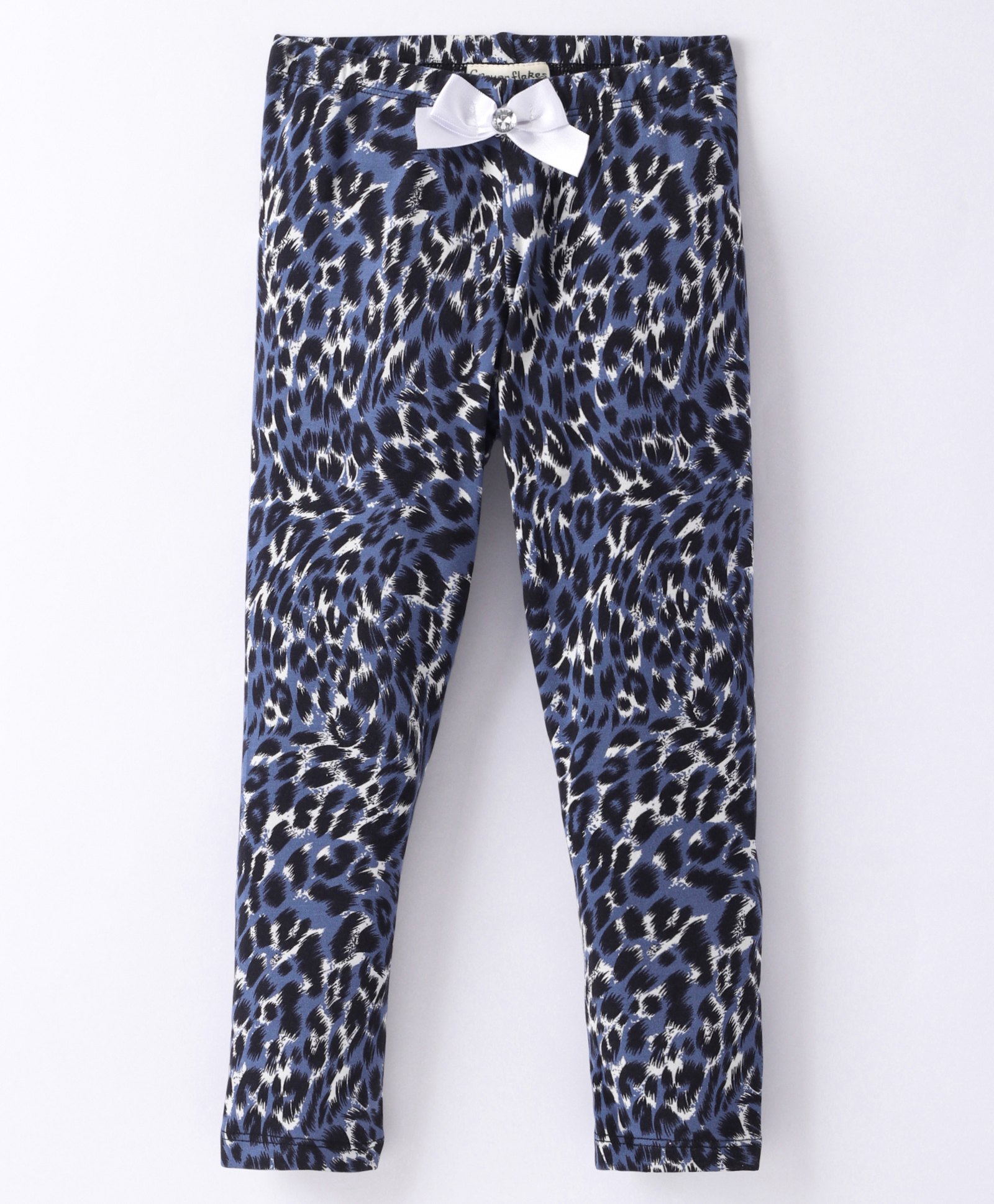 CrayonFlakes Animal Printed & Bow Detailed Super Stretch Full Length Leggings - Blue-picture-20