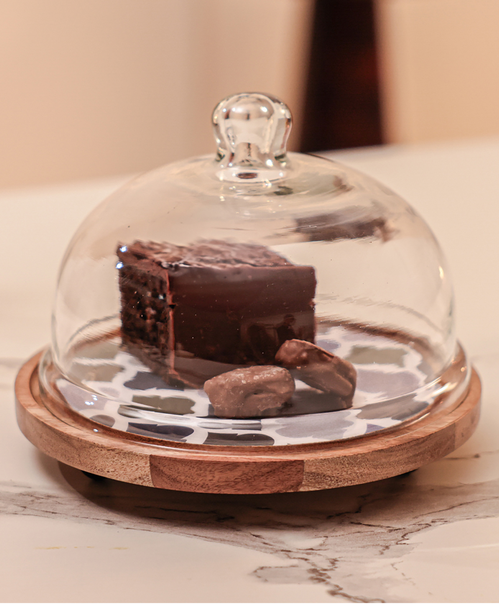 IREKA HOMES Cake Dome Brown White-picture-16