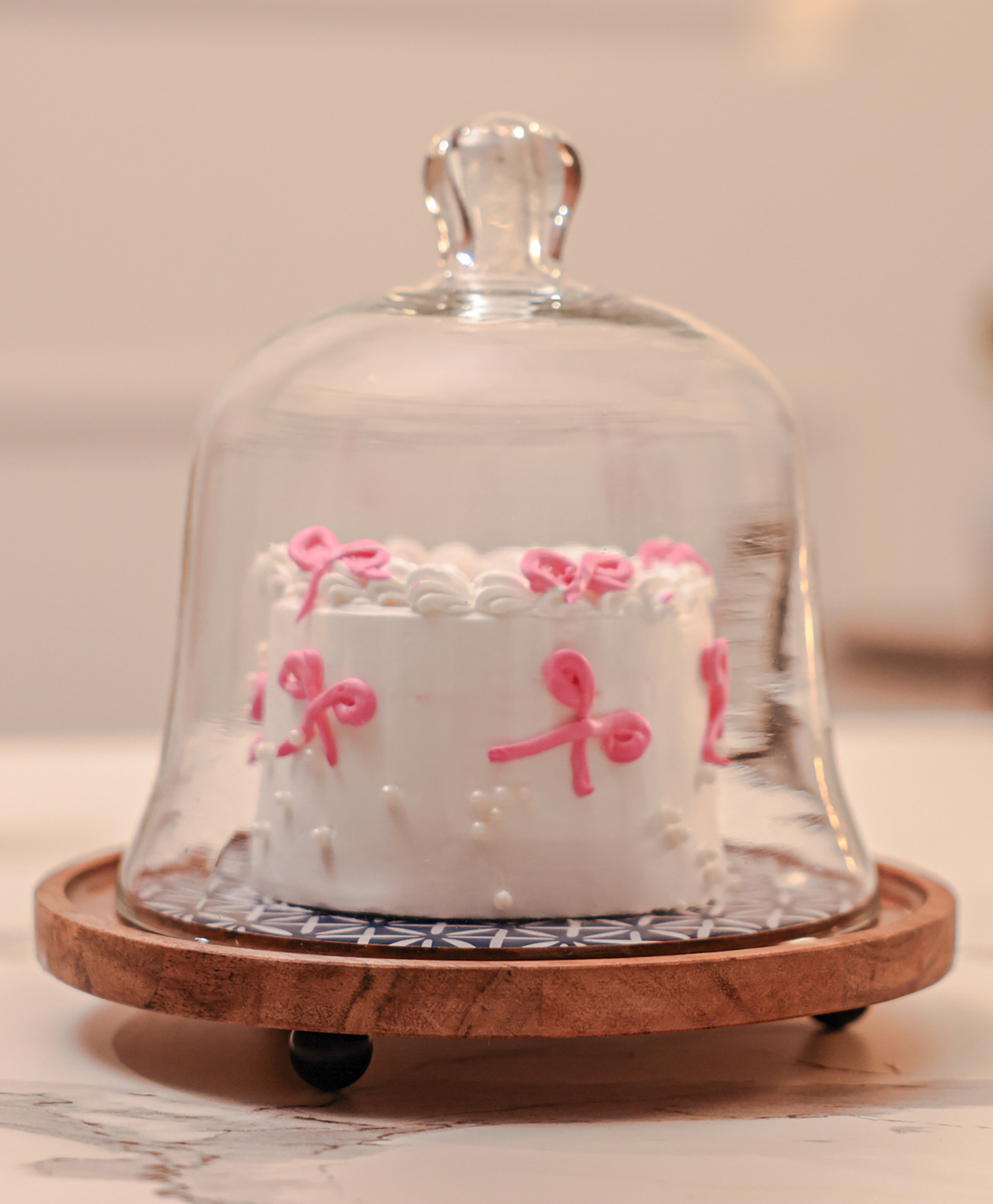 IREKA HOMES Cake Dome Brown White-picture-32
