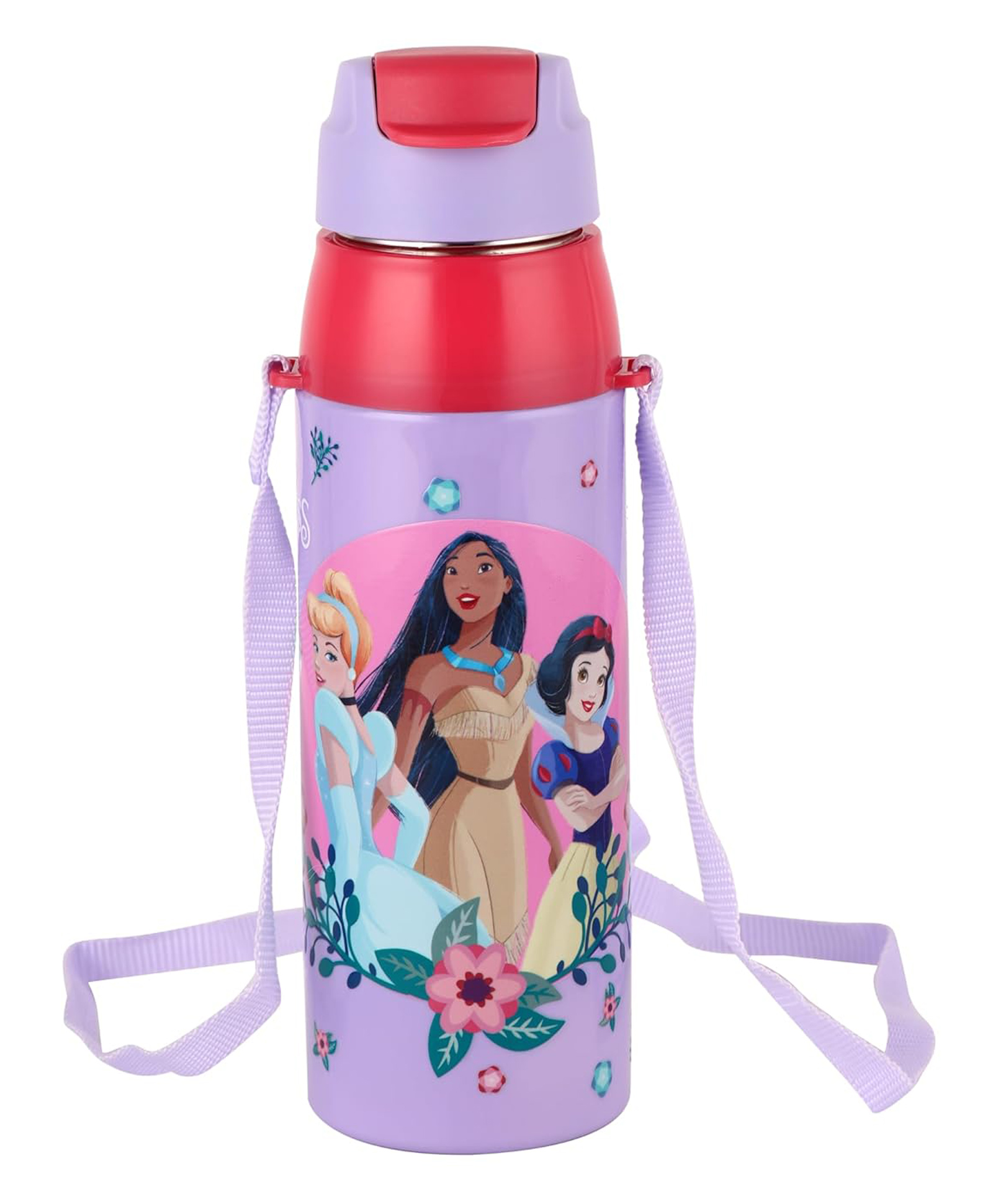 Cello Kidzbee Era 600 Dream Weavers Stainless Steel Water Bottle with 3D Printed Touch & Feel Sticker Purple - 520 ml-image-35