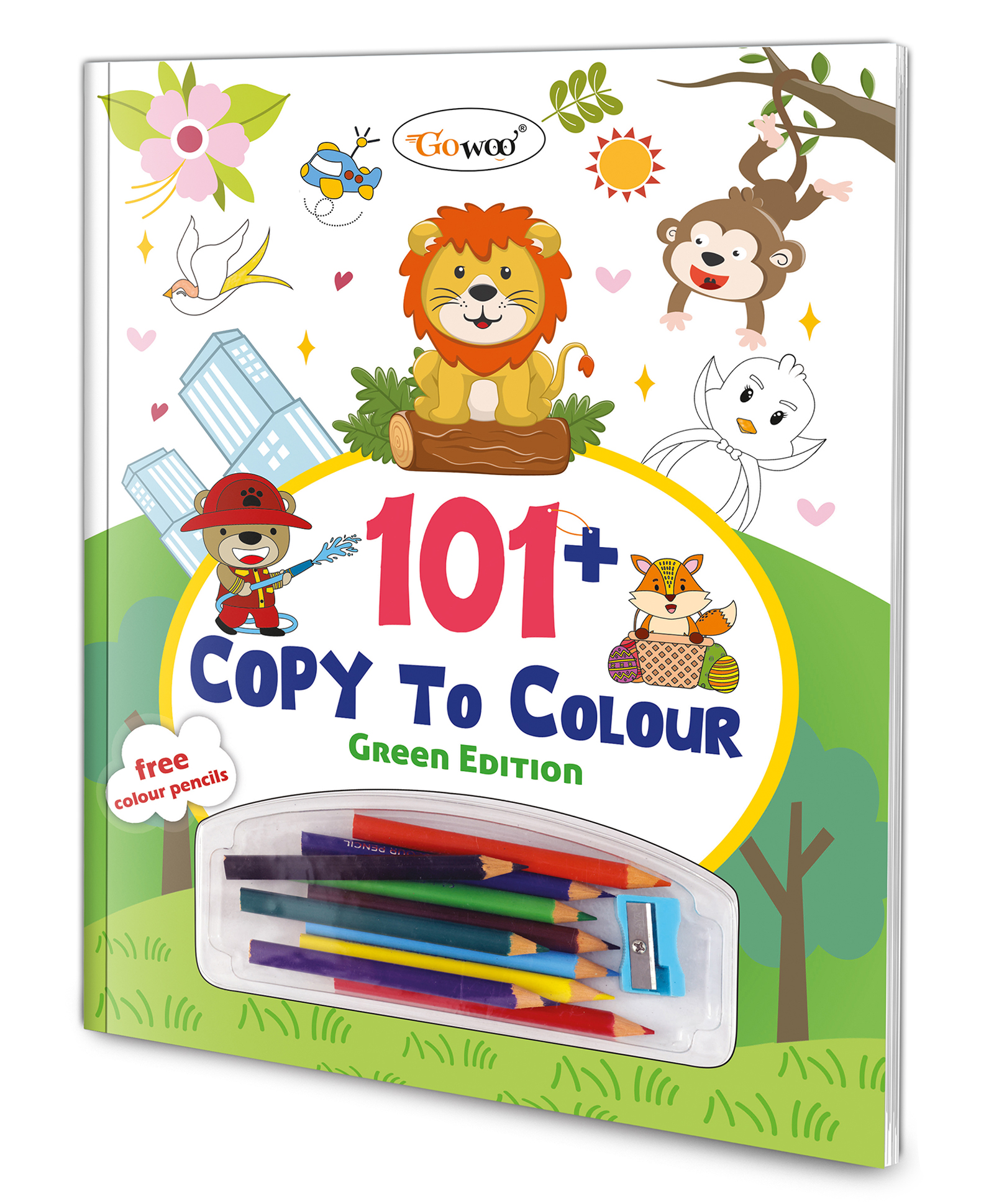 101+ Copy to Colour - Green Edition : Kids Learning Art Book, Coloring Book for kids, Copy Coloring Book, Kids Fun Learning Coloring book- English-image-43