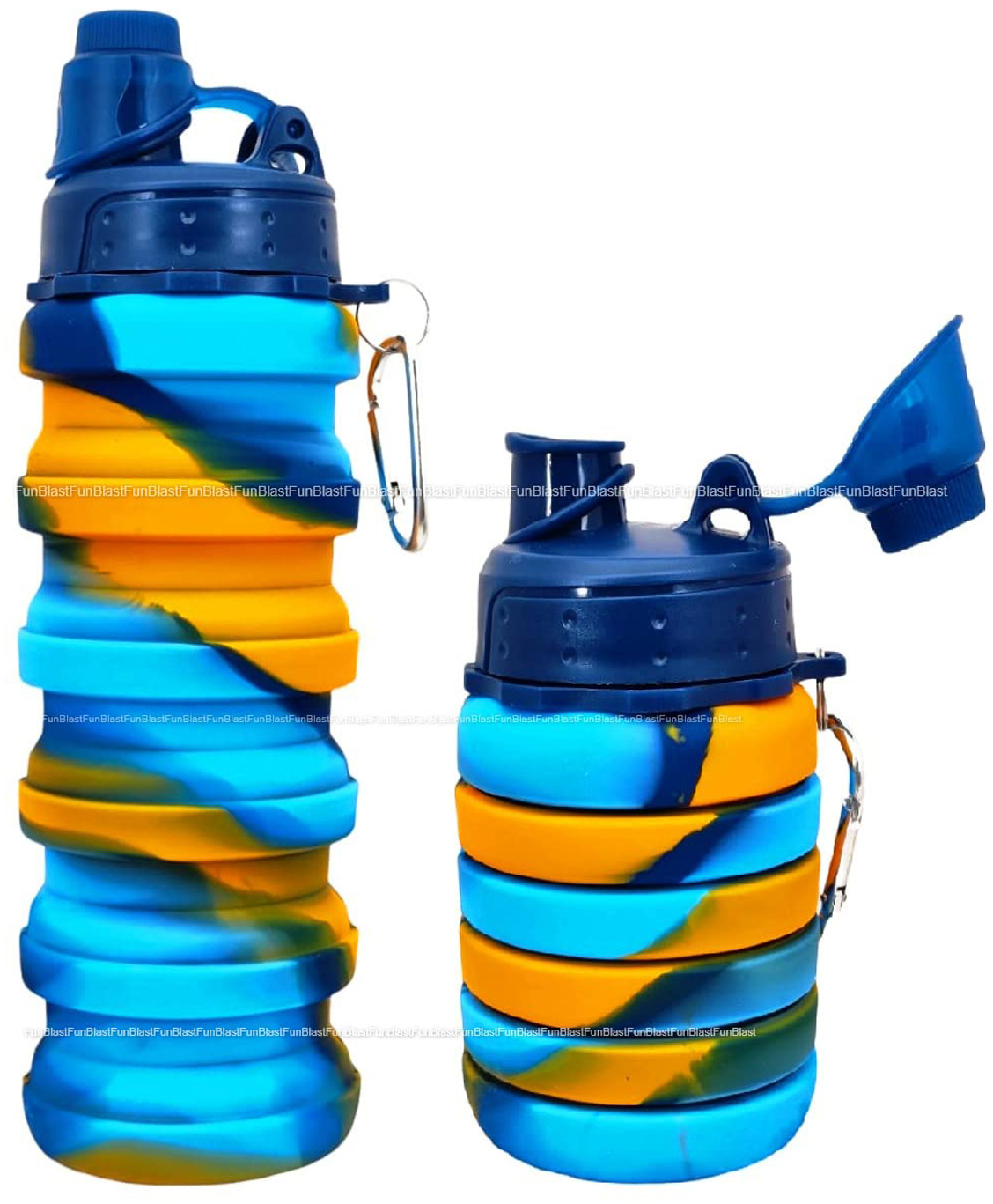 Bunie Expandable Silicone Sipper Bottle for Kids  1 Pc Blue-image-36