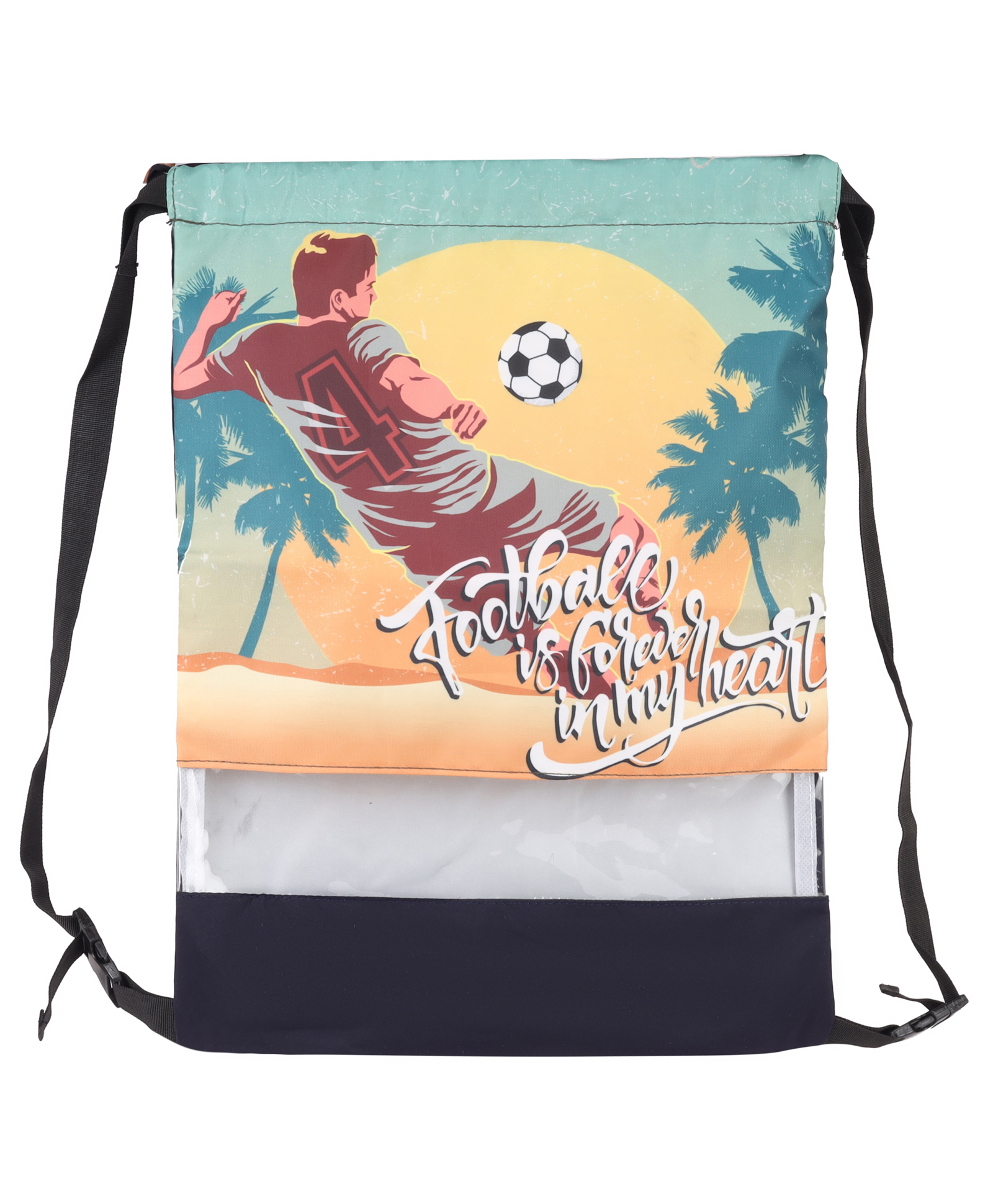 Echo Boomers Ball Print Drawstring Bag  Water-Resistant, Adjustable Straps, Spacious Main Compartment-picture-13