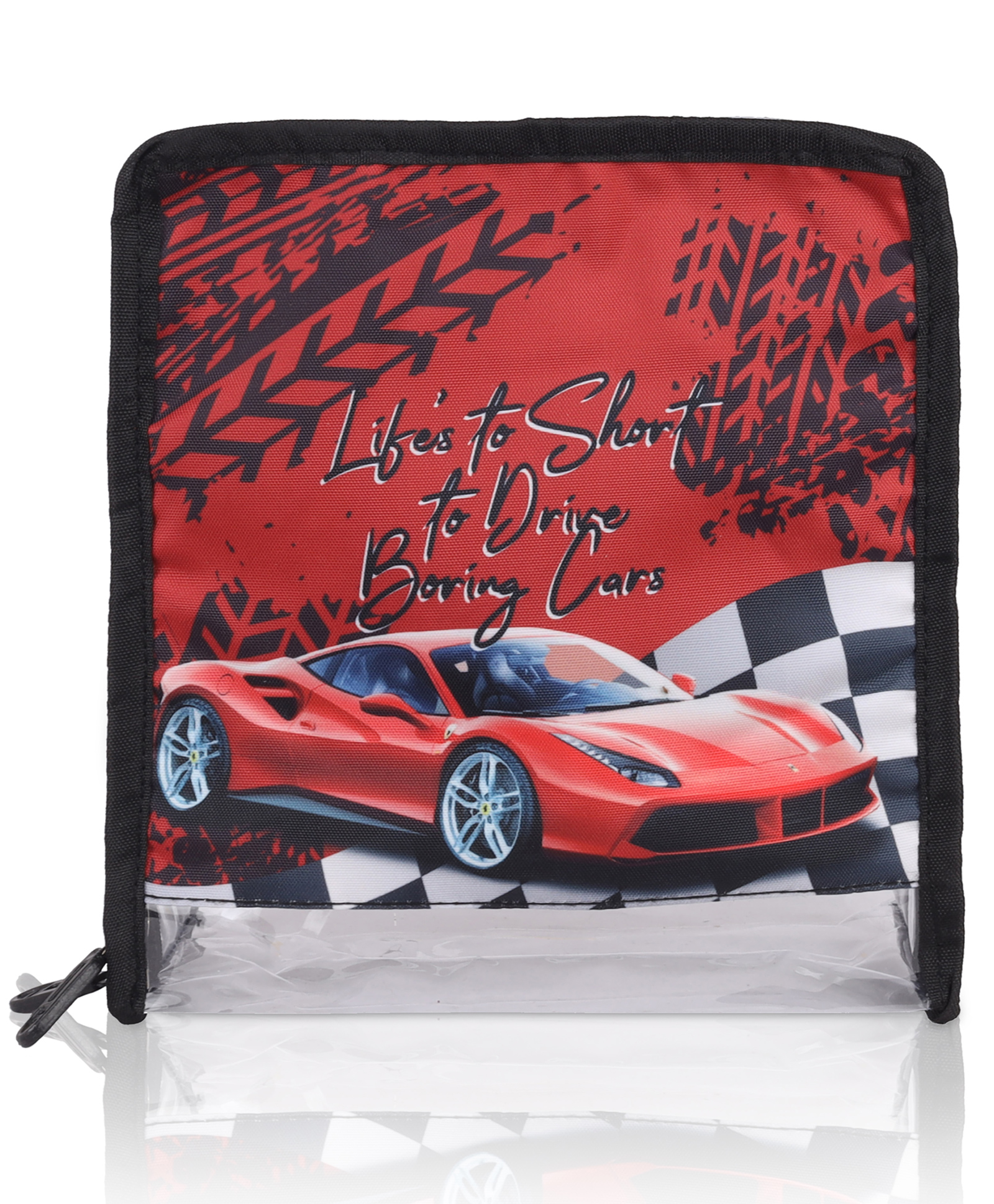 Echo Boomers Cars 4-Piece Organizer Set - Red, Packing Cubes with Unique Print.-image-20