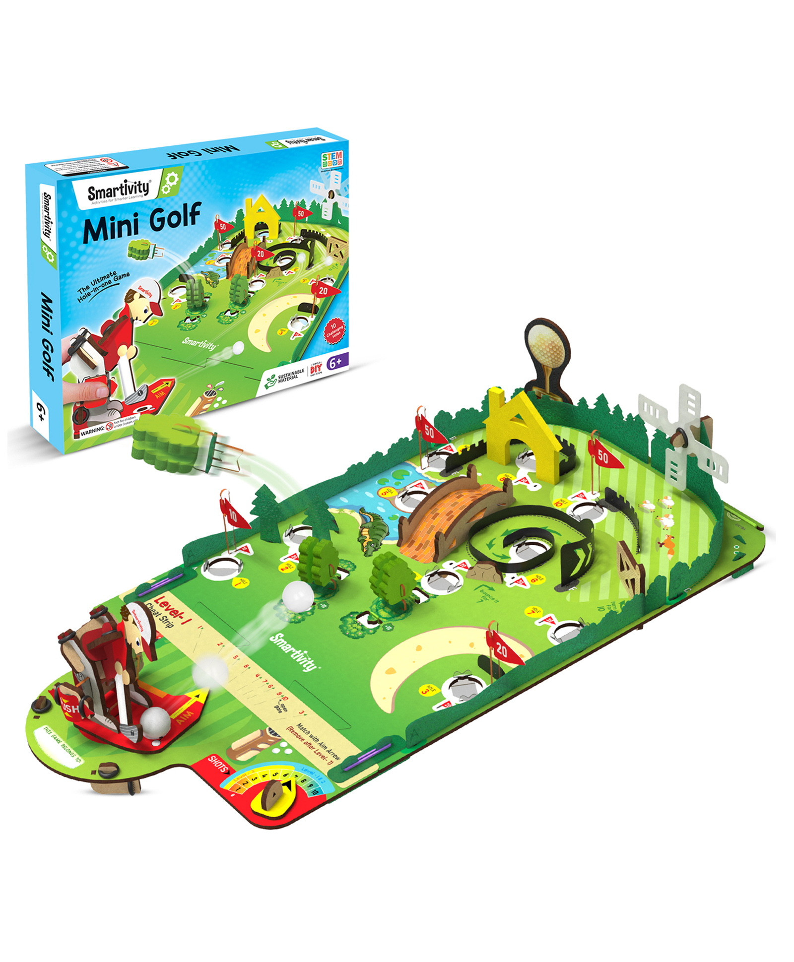 Smartivity Mini Golf Tabletop Game for Kids 6-12 Years Old Best Birthday Gifts for Boys & Girls-image-18