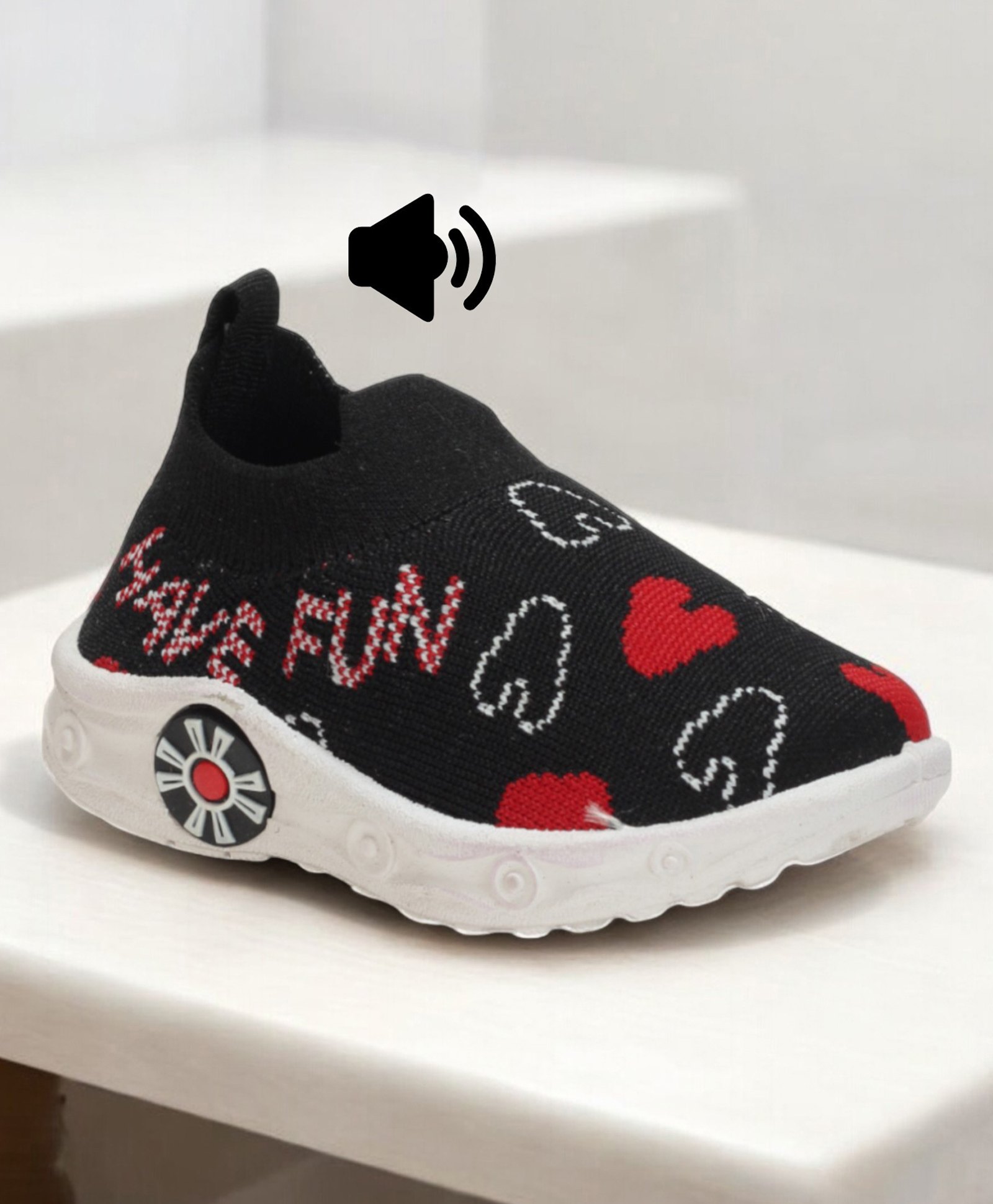 Lil Lollipop Heart Designed SoftMusical Shoes - Navy Blue-picture-23