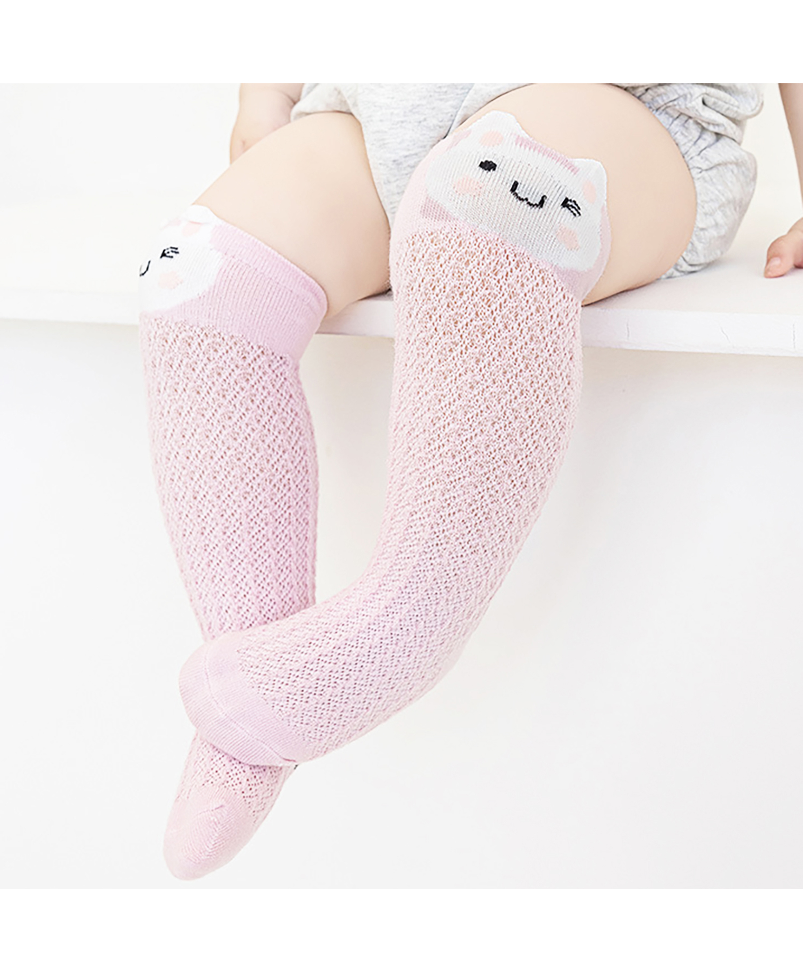 SYGA Cotton Knitted Socks - Pink-picture-28