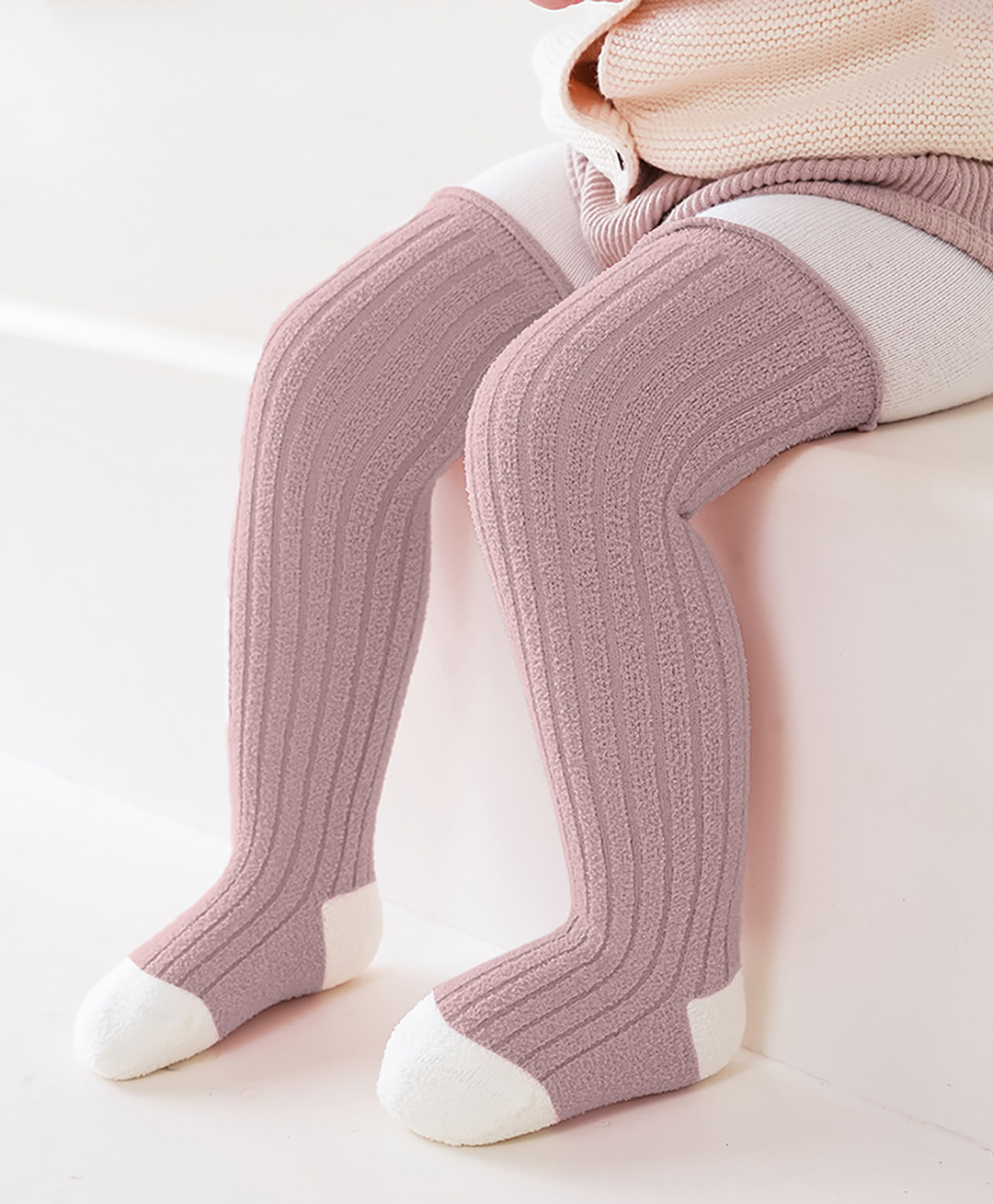 SYGA Cotton solid socks - White-picture-21