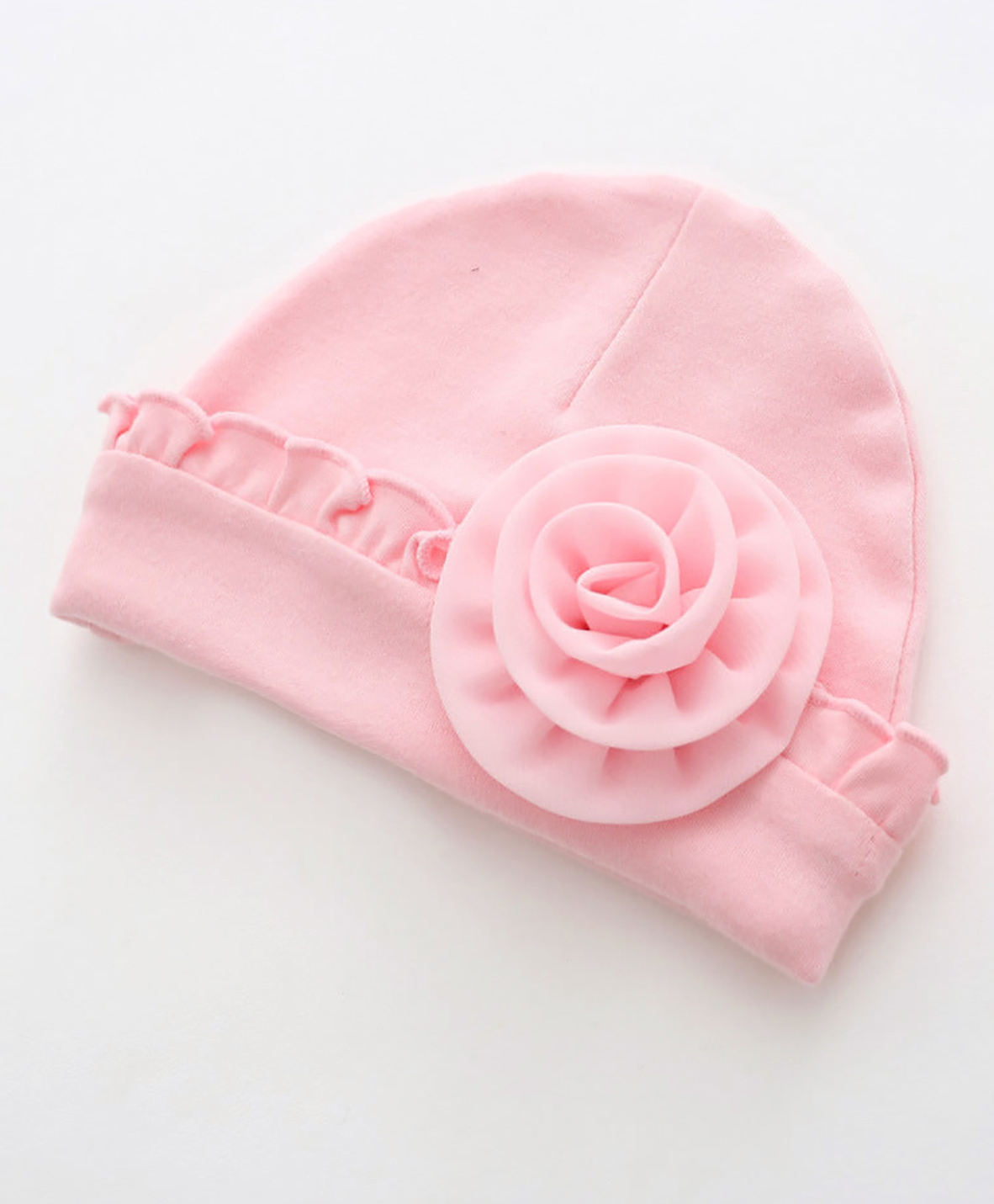 SYGA Cotton Flower Beanie Cap - Pink-image-45