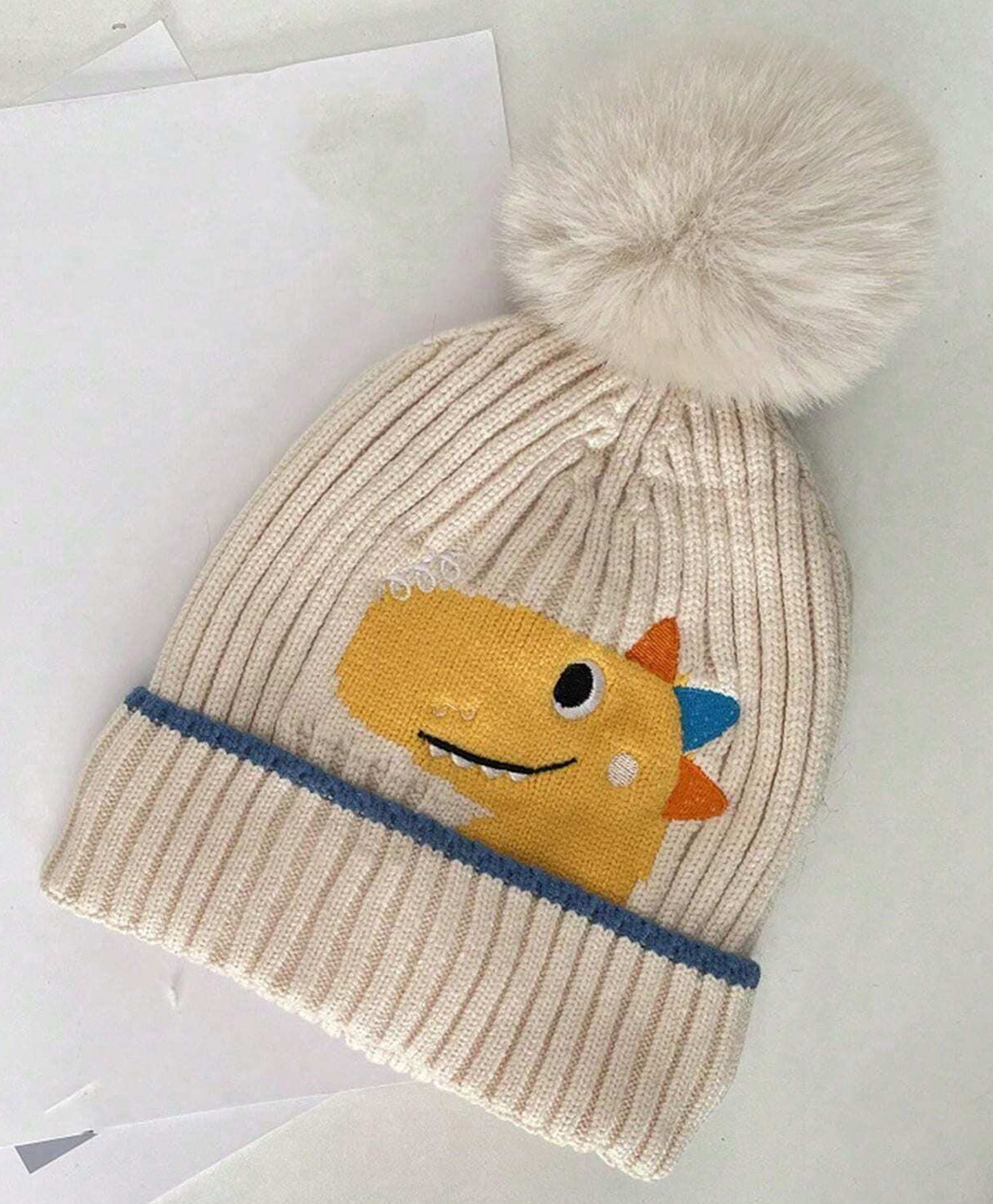 SYGA Winter Cap Wool Warm Ear Protection Knitted Cap - Beige-picture-23