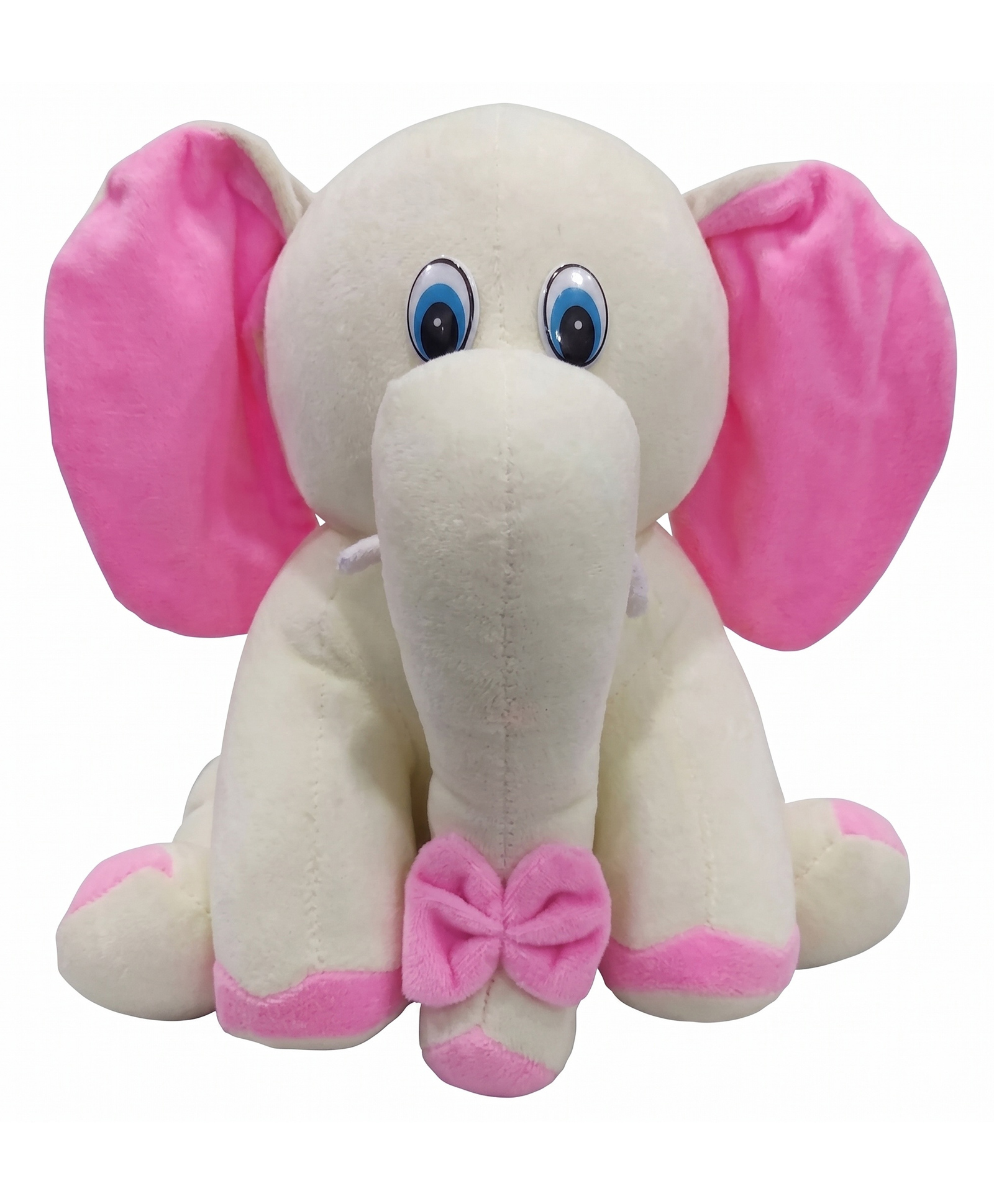 Goldenhub Toys Elephant In Bow Butter & Pink -30 cm-picture-42