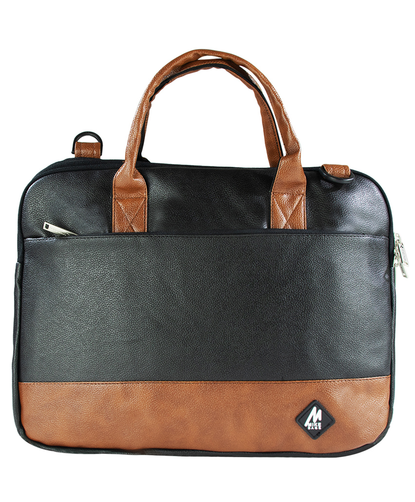 Mike Bags Executive File Bag Black & Tan - Capacity 7 Ltrs-picture-15