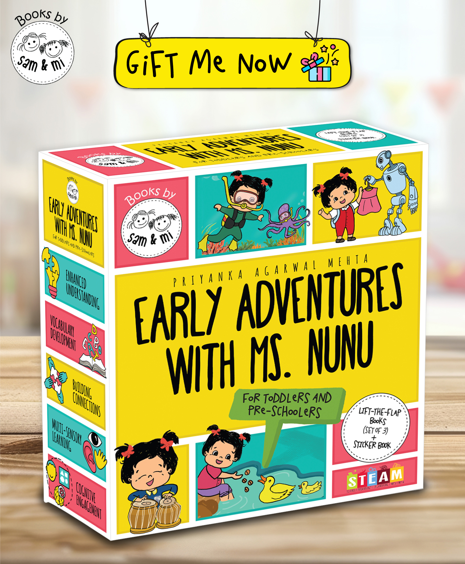 SAM & MI - Early Adventures with Ms. Nunu: Set of 4 Interactive Book for Kids by Priyanka Agarwal Mehta - English-picture-10