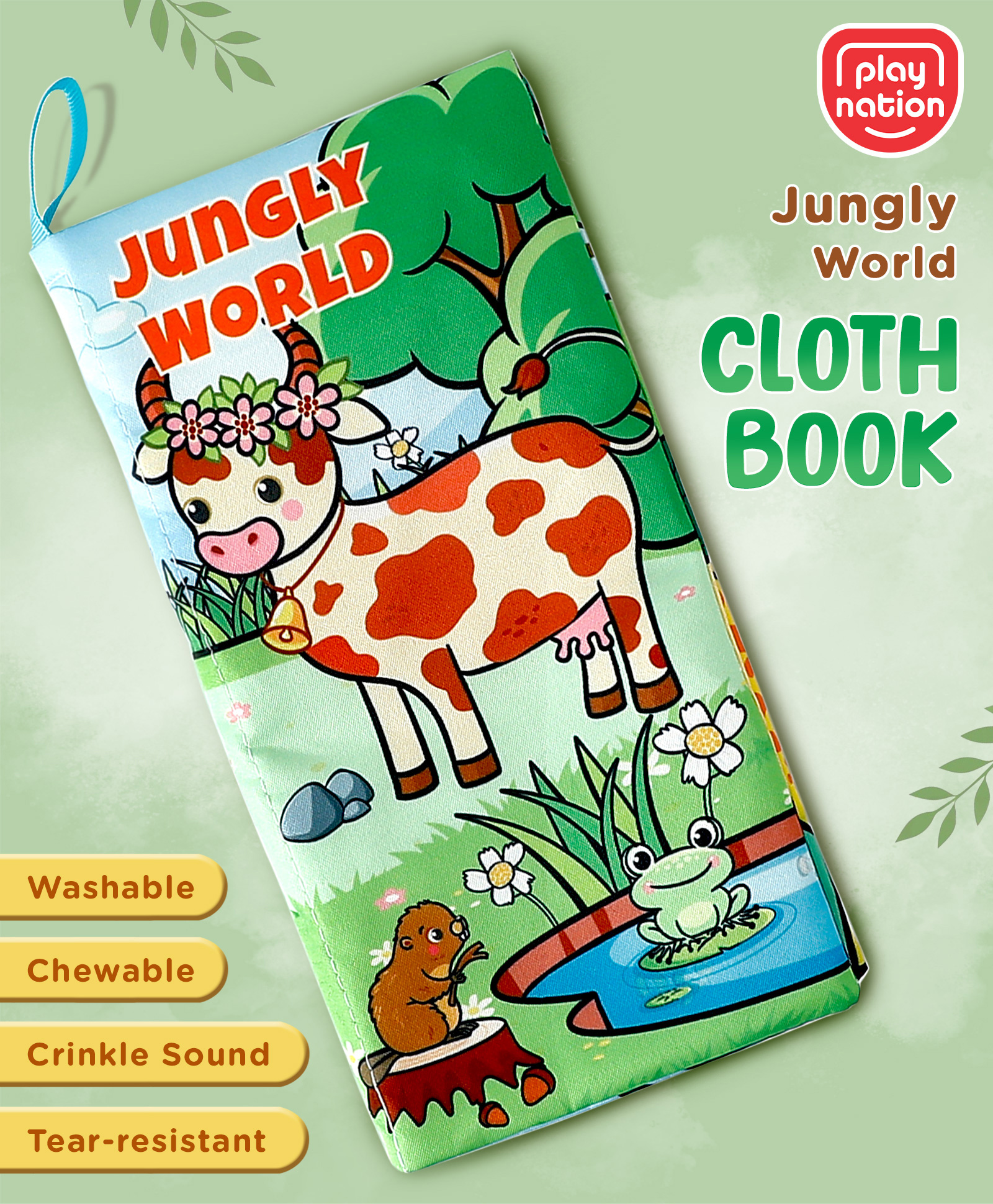 play nation Playnation Forest Animal Cloth Book - English-picture-9