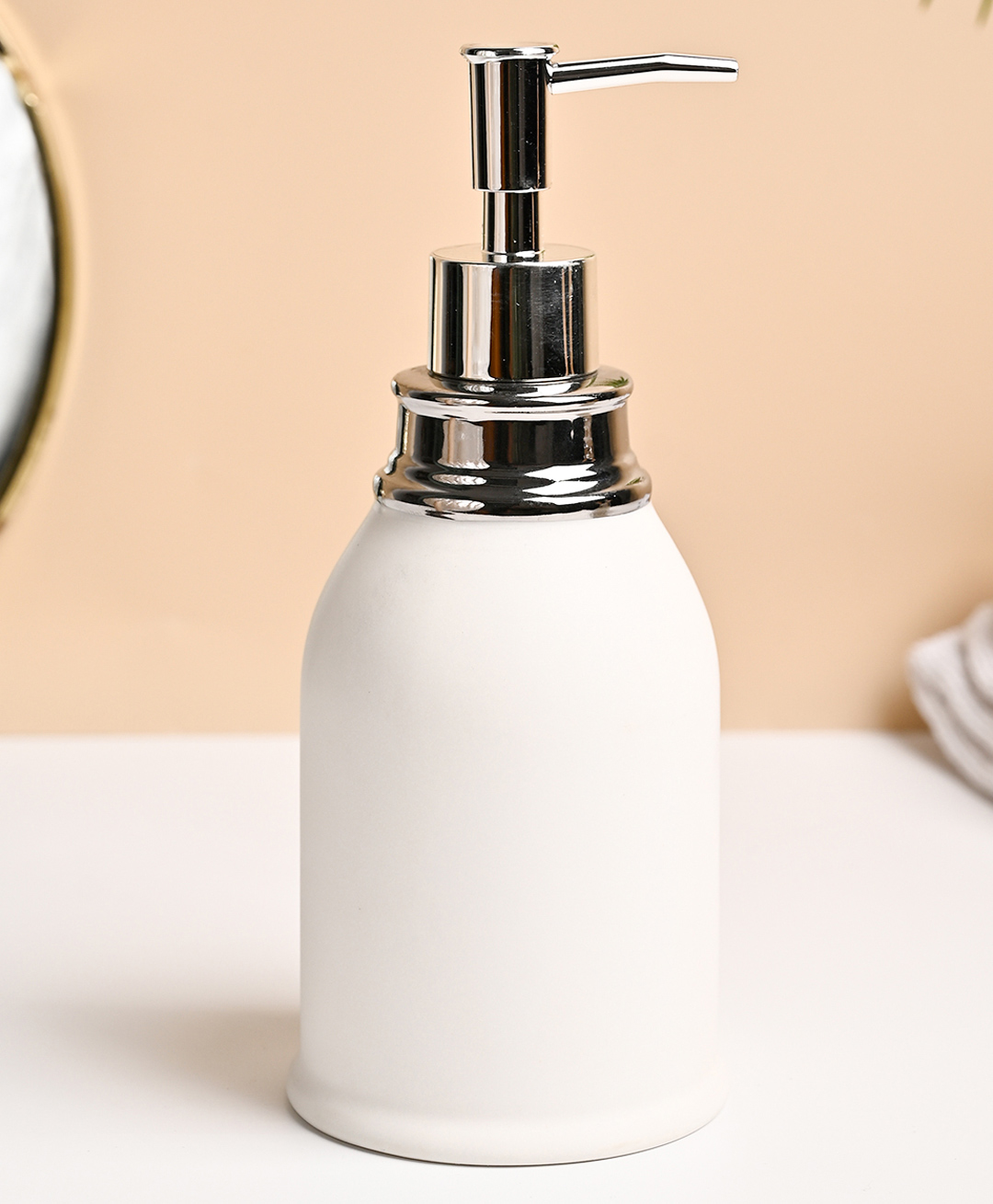 VONCASA White Ceramic Soap Dispenser For Utility And Bathroom Decor | 480ml-image-42