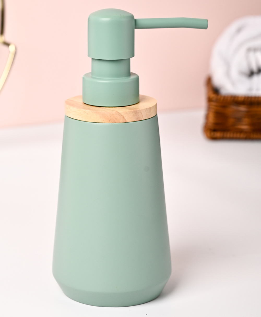 VONCASA Green Polyresin Soap Dispenser For Utility And Bathroom Décor 180 ml-image-41