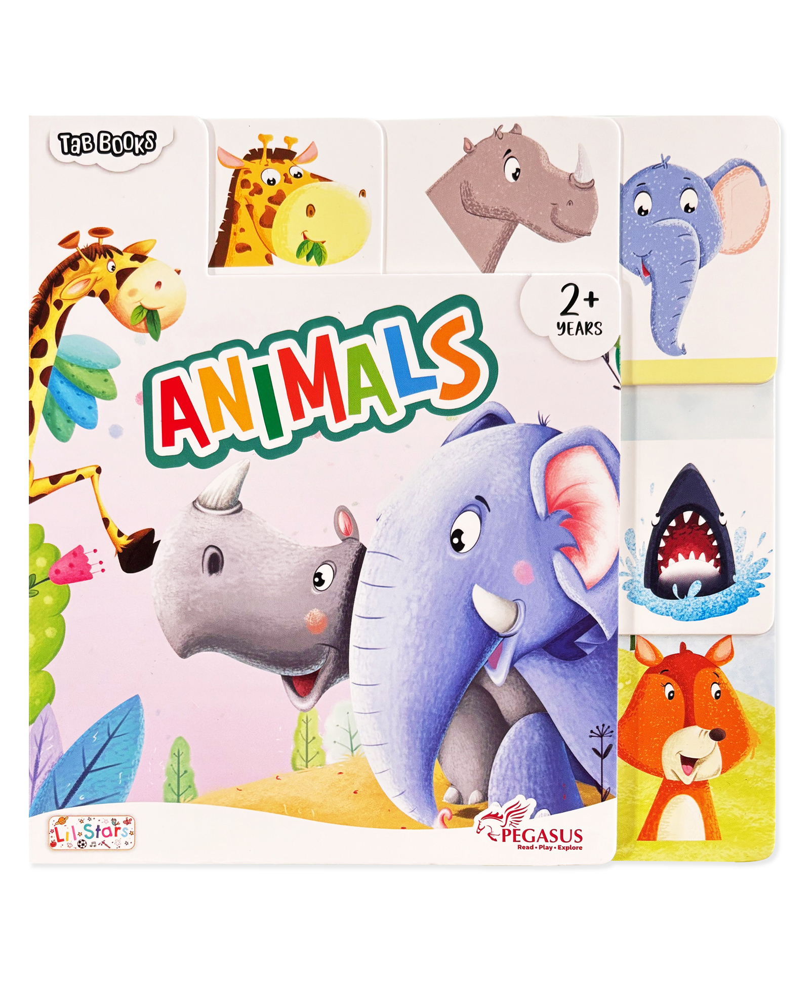 Tab Board Book - Animals : Early Learning Board Books With Tabs-image-45