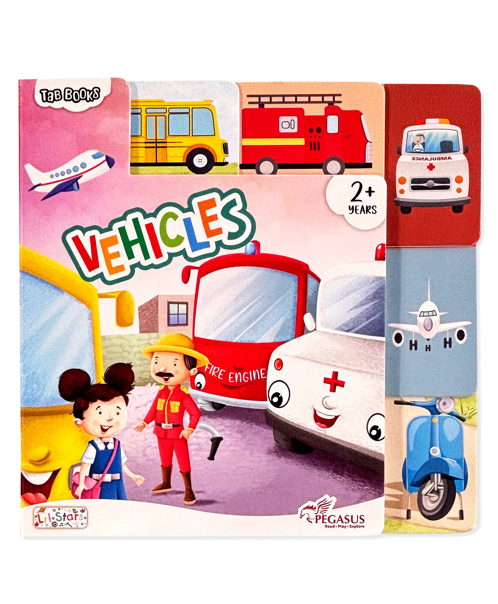 Tab Board Book - Vehicles : Early Learning Board Books With Tabs-image-5