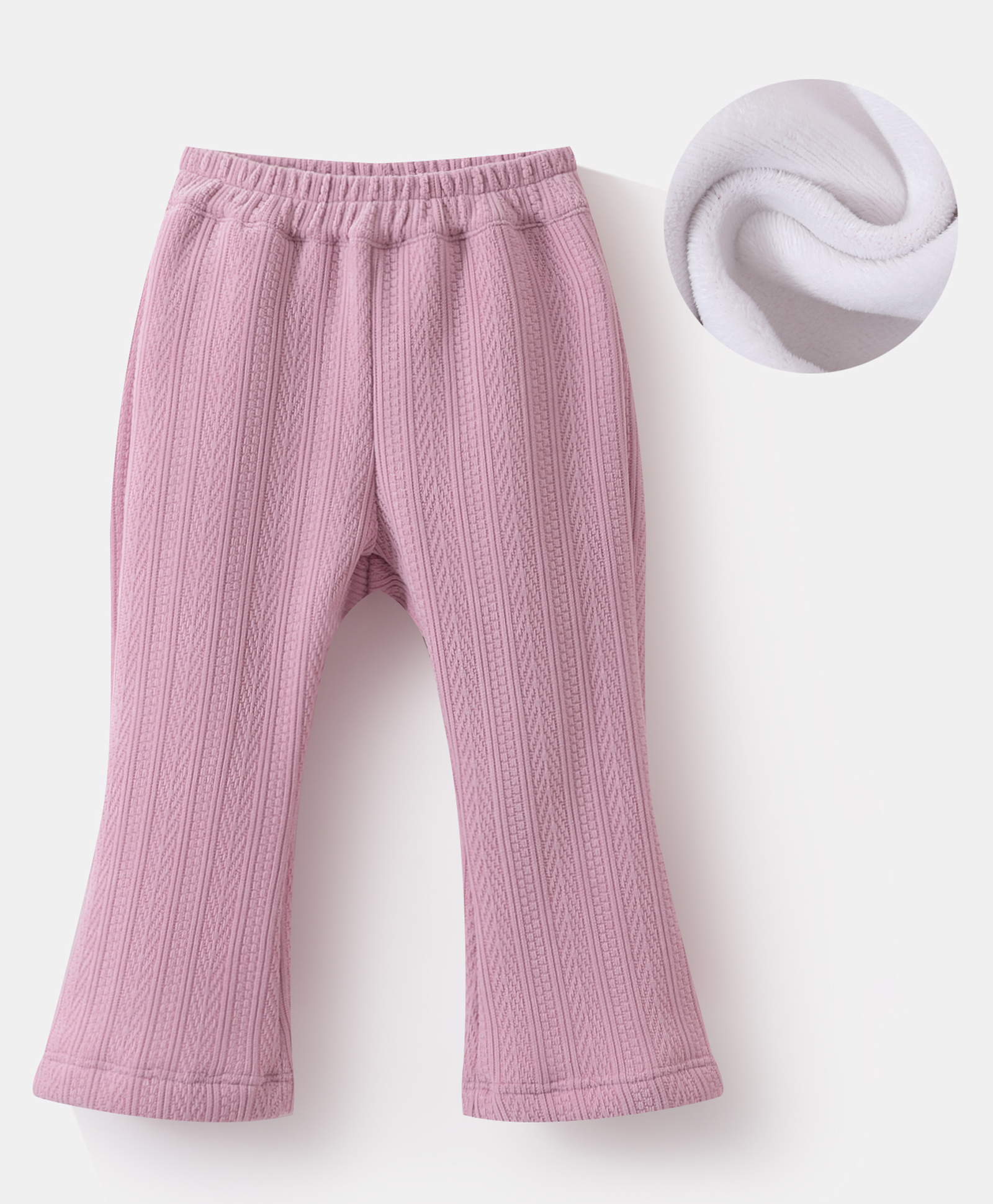 Kookie Kids Full Length Solid Colour Lounge Pant - Pink-picture-30