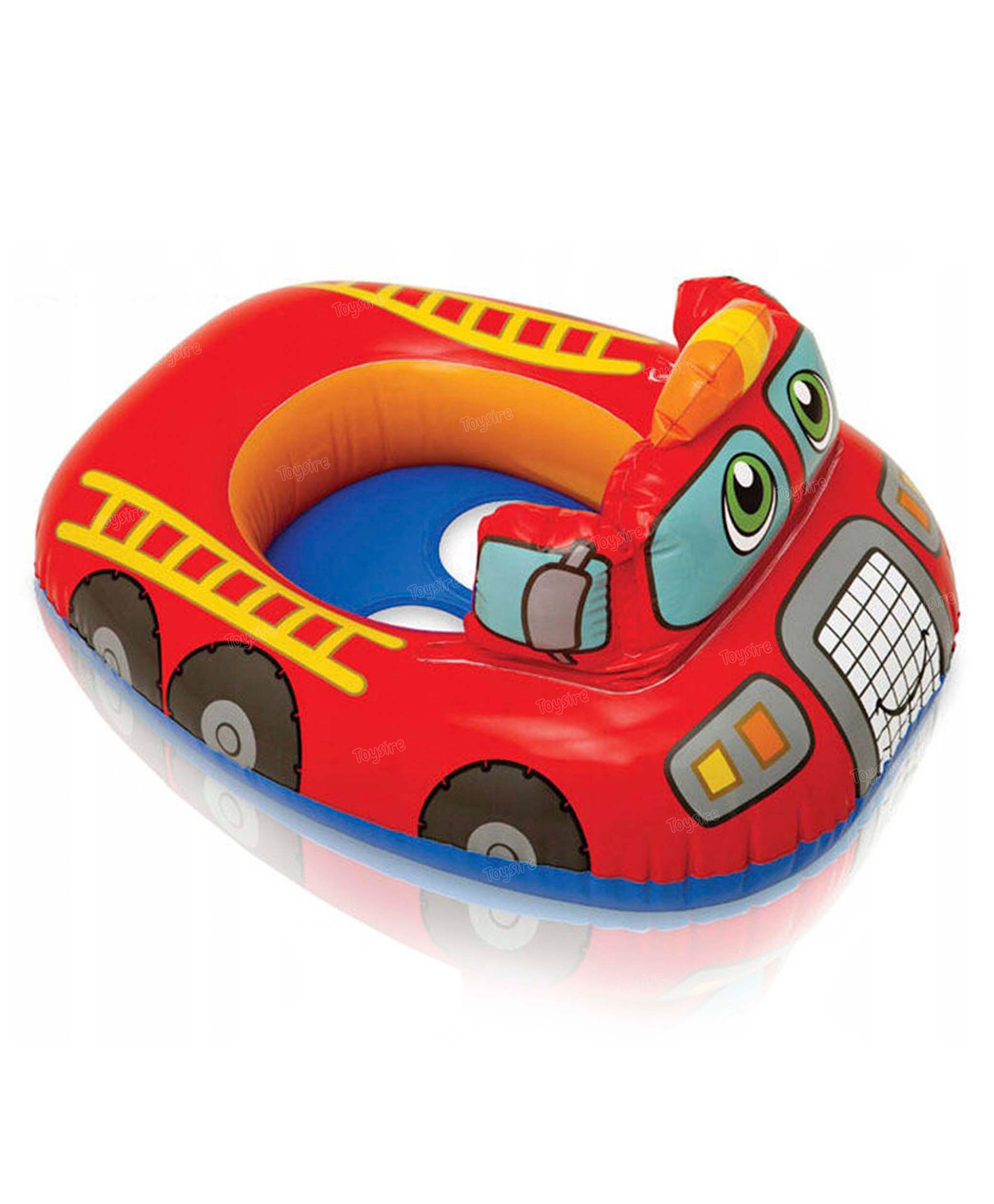 Toysire Inflatable Swimming Float Car shape Ring Mat for Pool and Beach Water Swimming Ring Tube for Kids Summer Funny Pool Party Toys(Red)-image-16