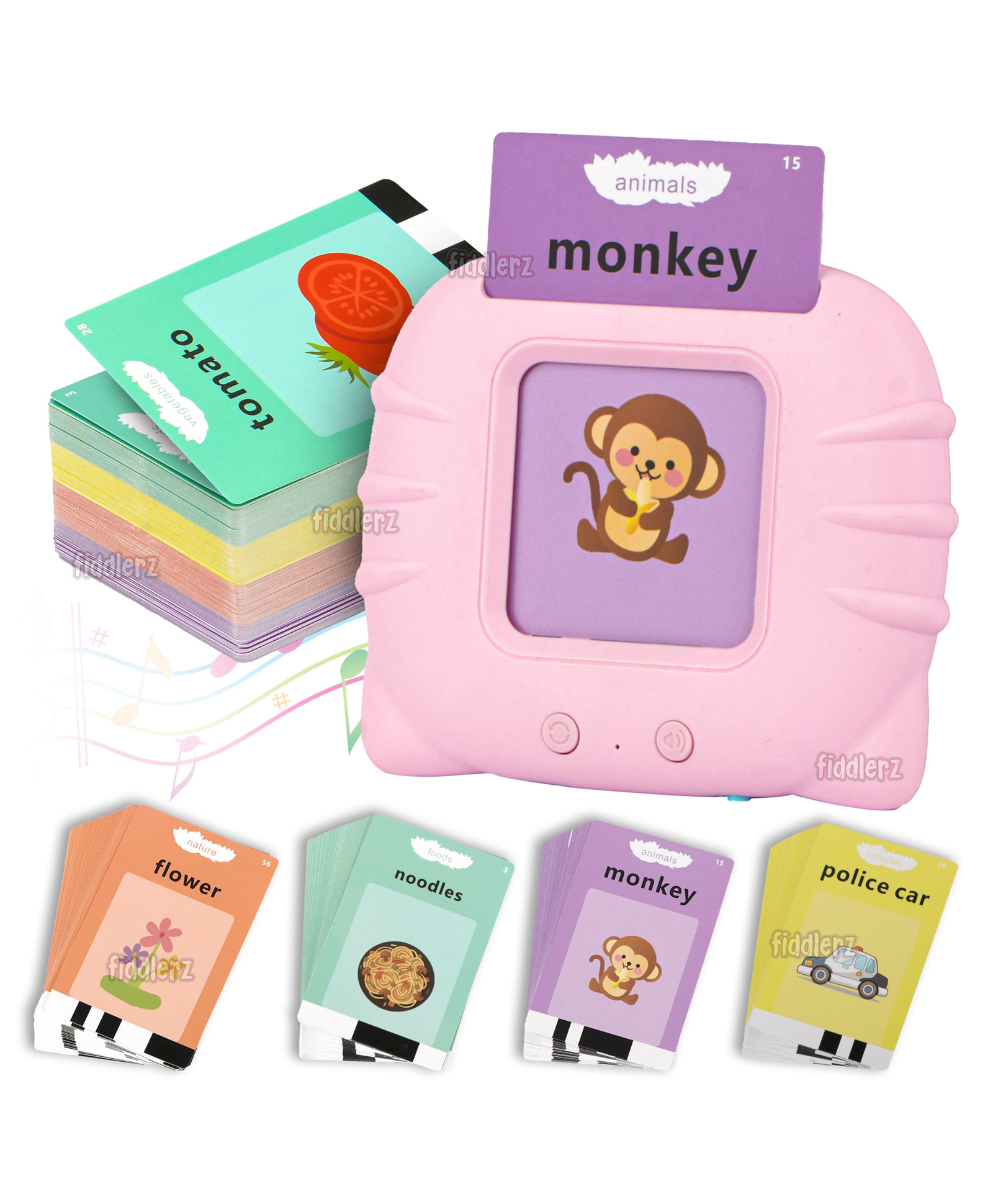Toysire Words Flash Cards for Kids Preschool Electronic Reading Early Talking English Flashcards Toy for Kids Baby Toddler Gifts (112 Card)-image-26