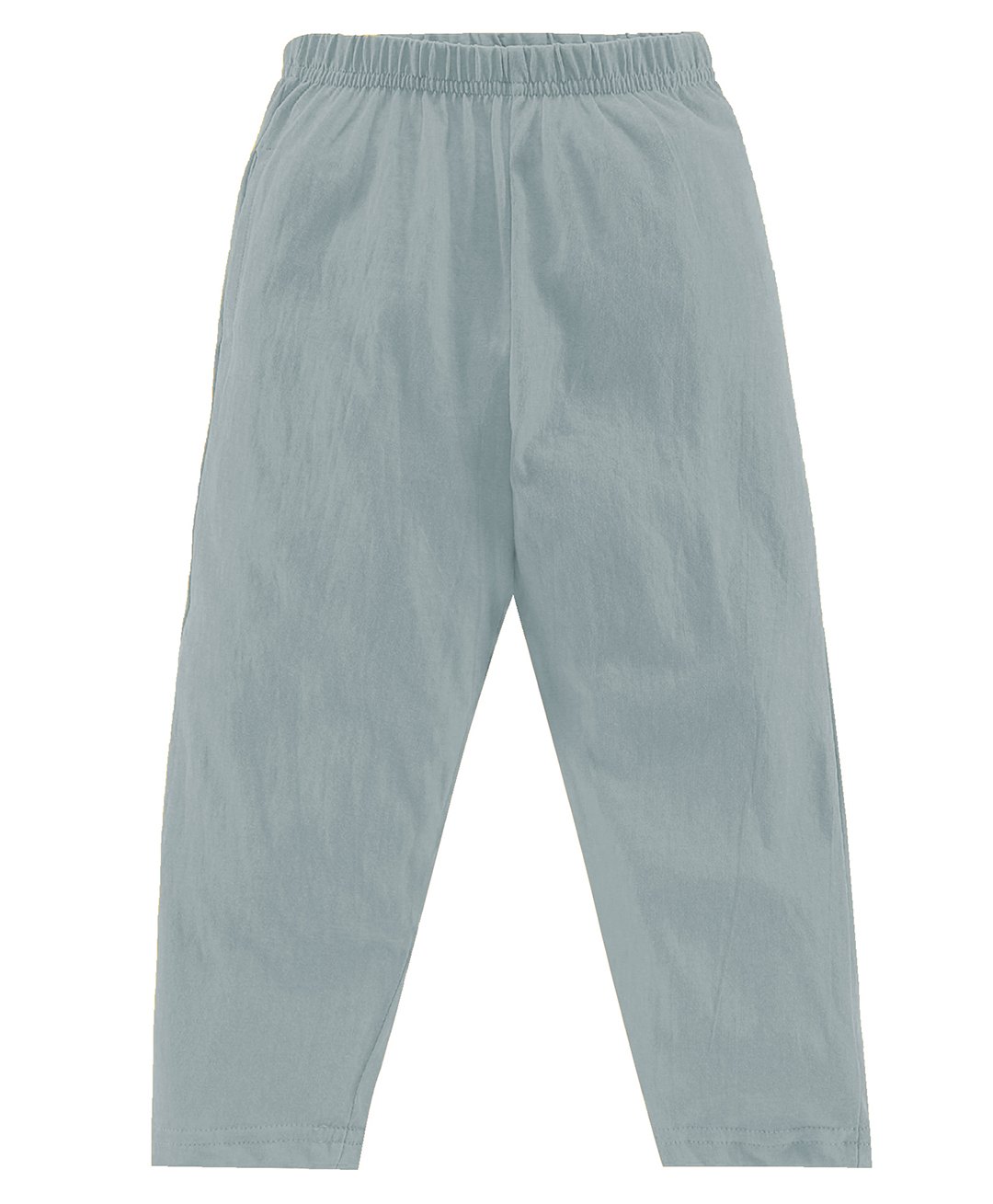 Kiddopanti Cotton Solid Pajama With Single Pocket - Grey-picture-11
