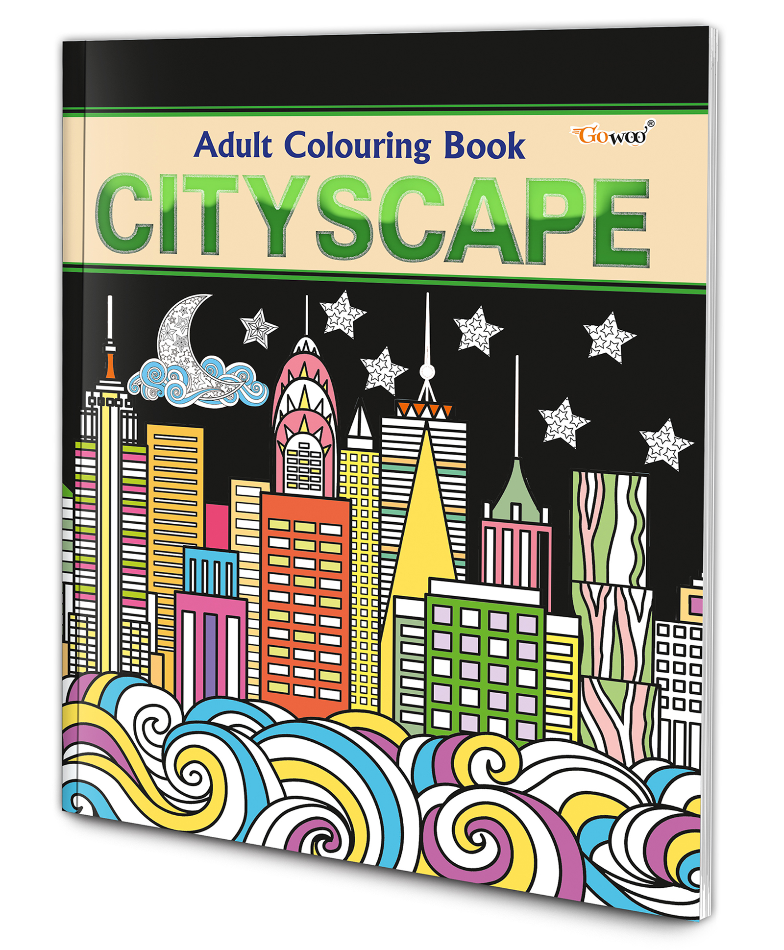 Cityscape - Adult Colouring Book : Mindful Coloring Book for Adults, Coloring for Relaxation, Peaceful Coloring for Adults, Colouring book for Peace-image-24