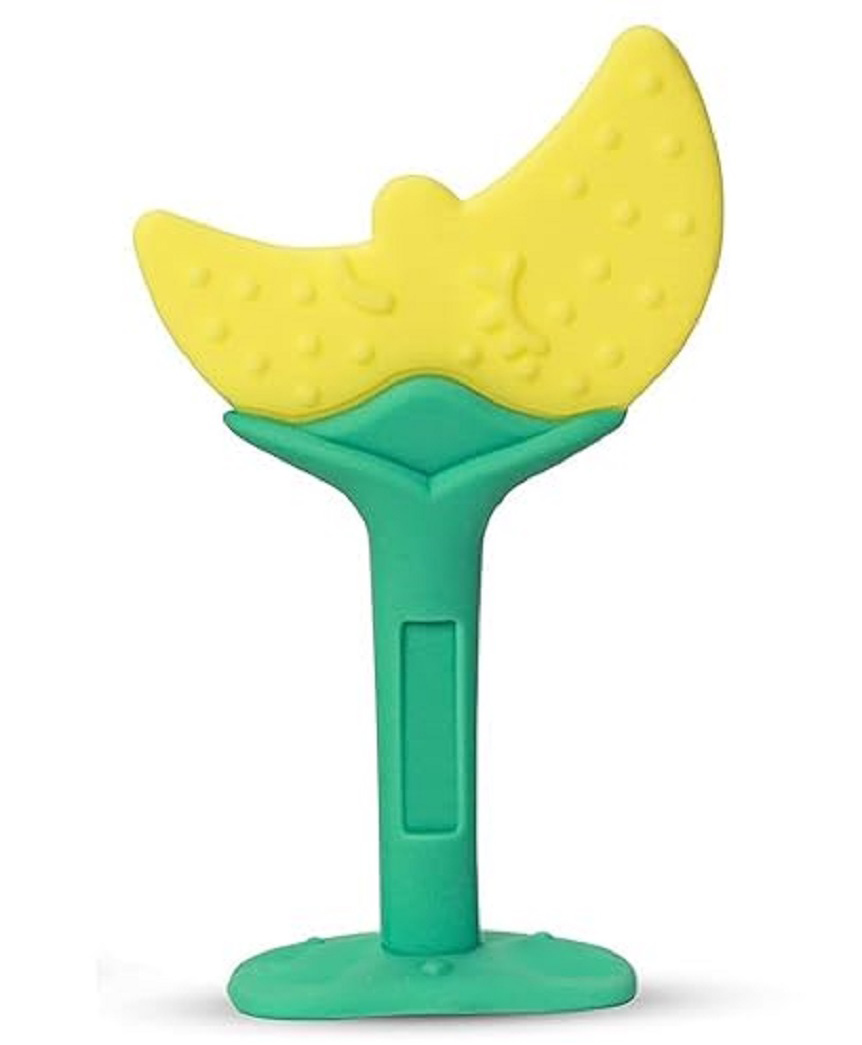 Enorme Silicone Moon Shape Teething Soft Sensory Teether For Baby - Yellow-image-26