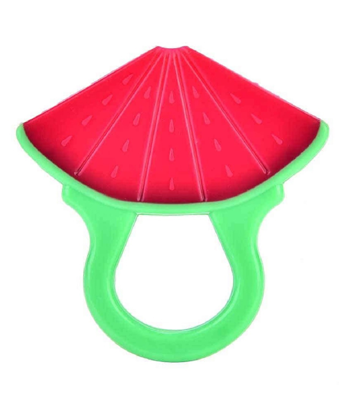 Enorme Silicone Watermelon Shape Teething Soft Sensory Teether For Baby - Red-image-33