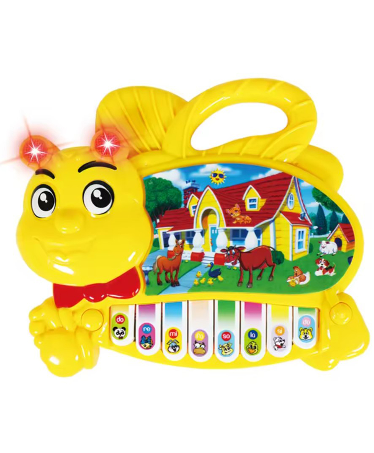 Planet of Toys Electric Organ with Light and Music  Battery Operated Cartoon Animal Piano for Toddlers, Interactive Learning Toy with Fun Sounds and Bright Lights-picture-41