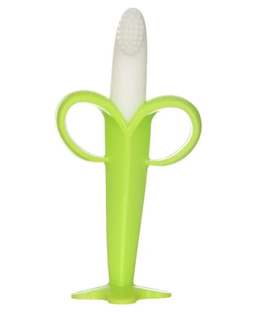 Kritiu Silicone Ultra Soft Safety Banana Shape Toothbrush For Toddlers - Green-picture-40