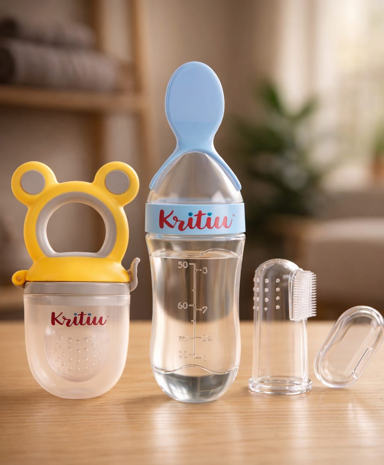 Kritiu Fruit And Food Nibbler, Feeder and Tongue Cleaner - Multicolor-picture-11