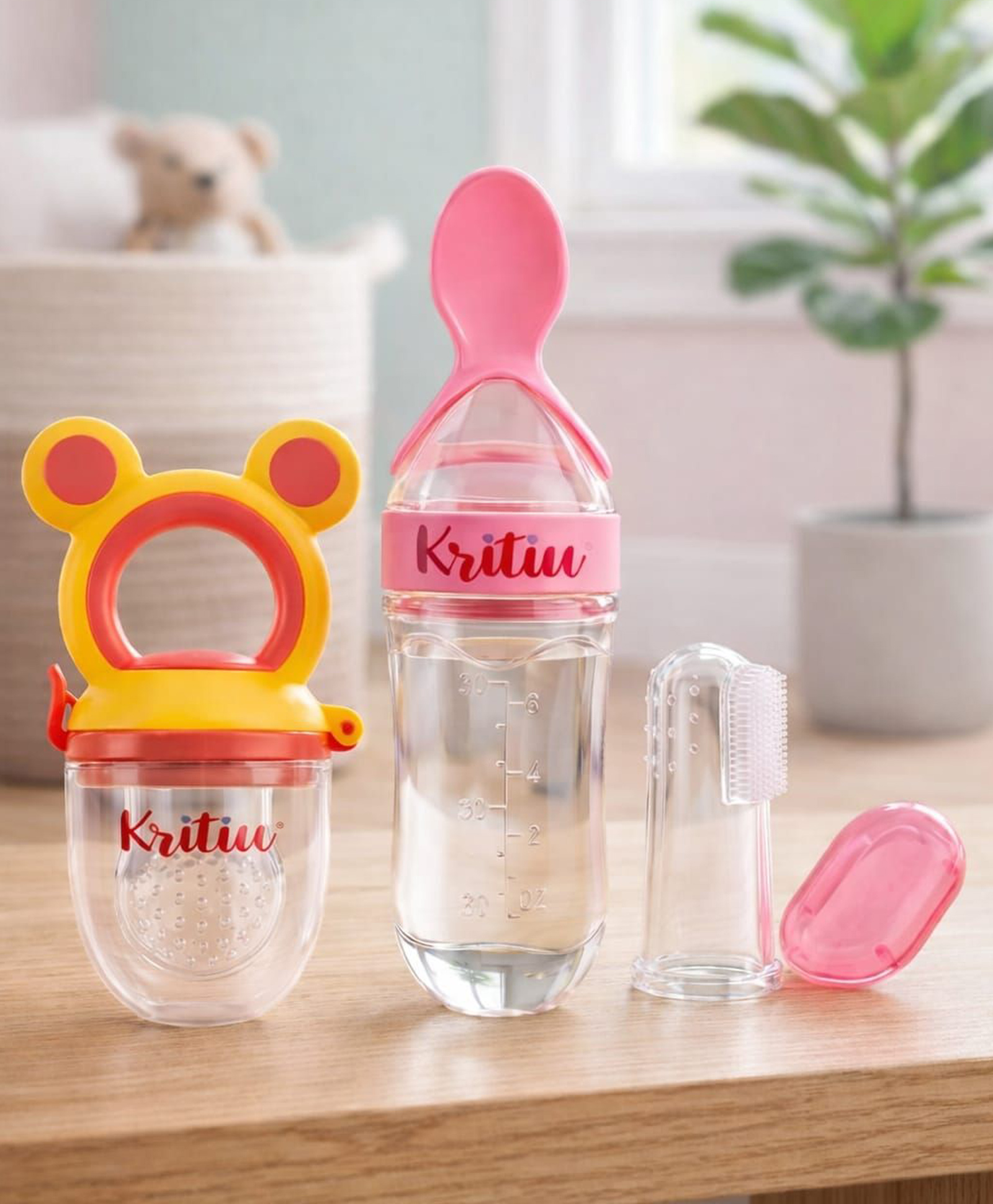 Kritiu Fruit And Food Nibbler, Feeder and Tongue Cleaner - Multicolor-picture-29