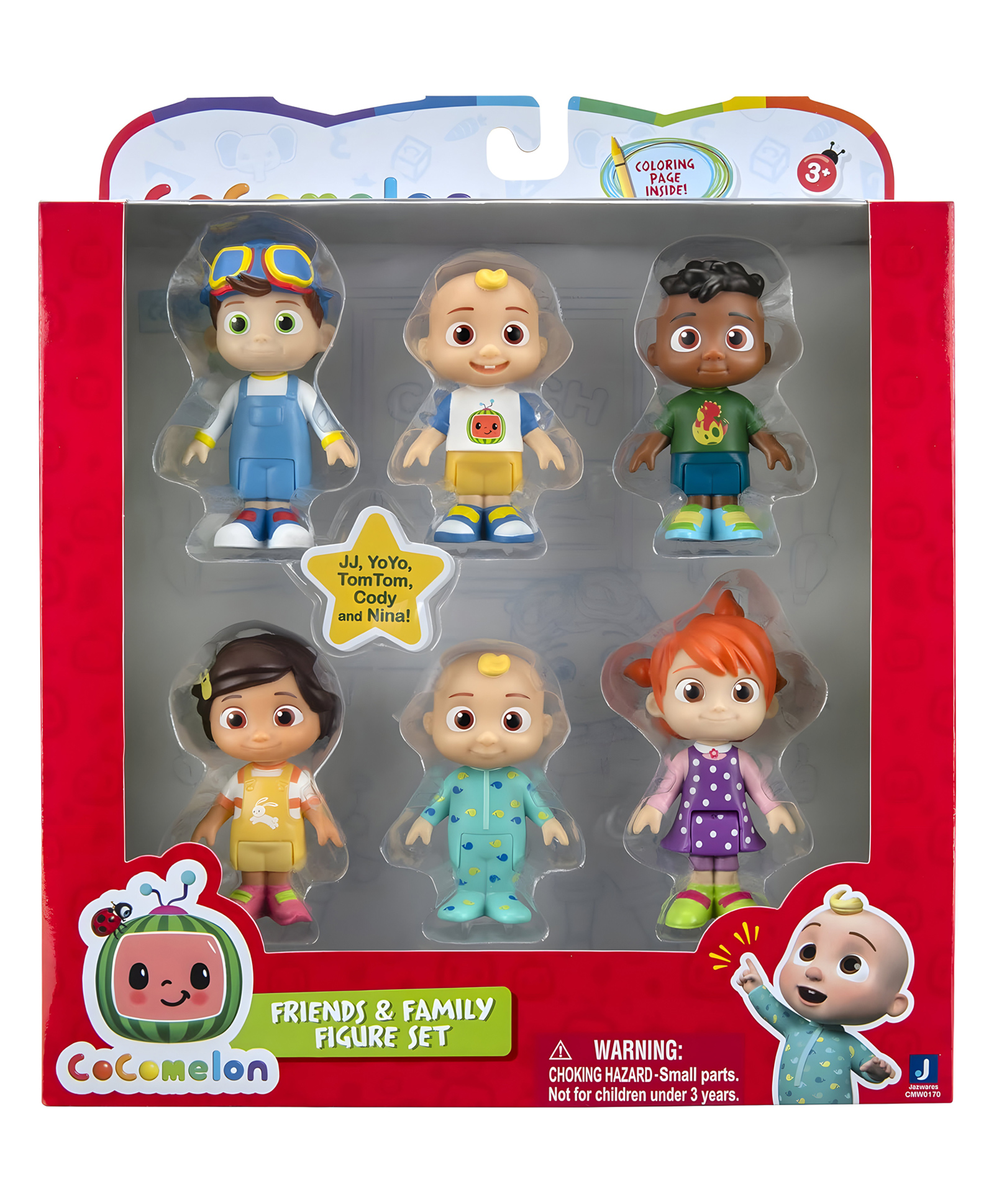 NEGOCIO  CoComelon Popular Catoon Character Figures Collection Pack - pack of 1- Color May Vary