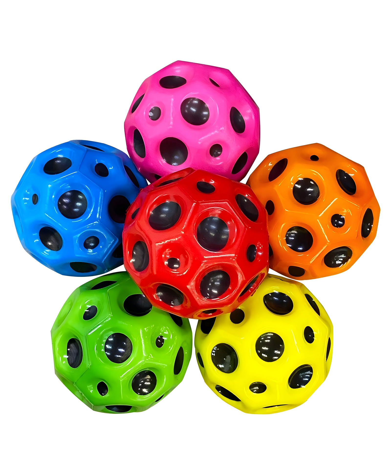 NEGOCIO Astro Jump Ball - Bouncing Ball for Children, High Jumps Rubber Ball, Space Ball, Moonball, Make a Popping Noise,High Bounce Hole Ball - pack of 1  Color May Avary-image-4
